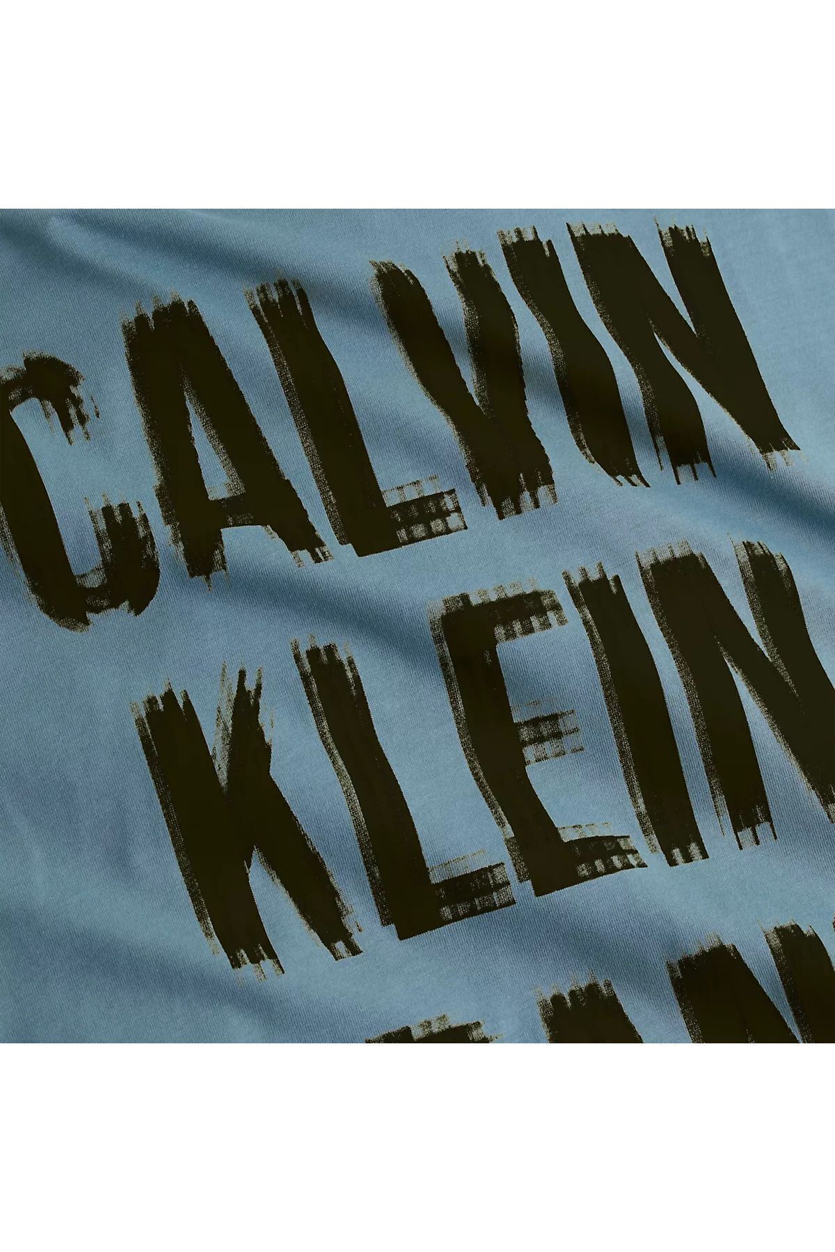 تی شرت آبی مردانه پنبه آرم برند روزانه از J30J324648 CFQ استفاده کنید Calvin Klein