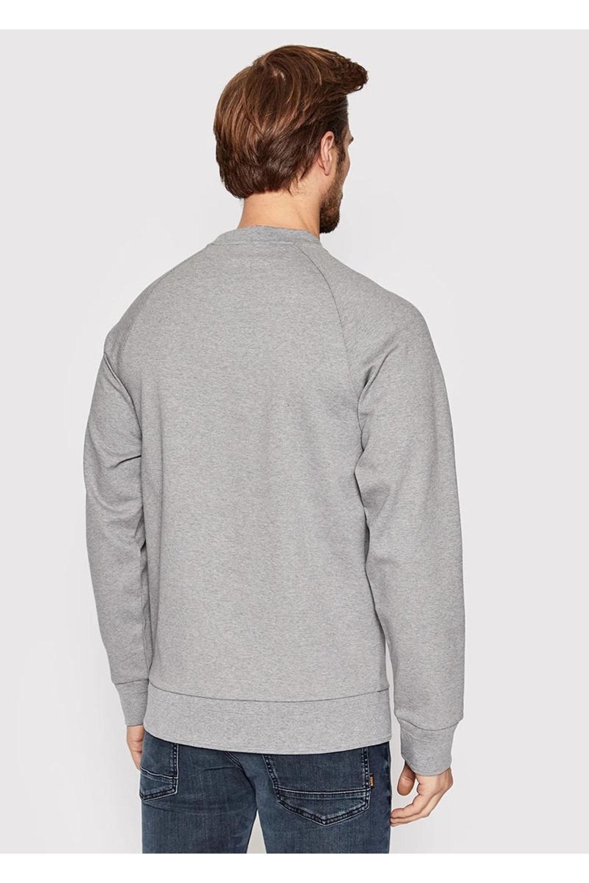 سویشرت مردانه خاکستری باس | 50467156 اورجینال - تصویر 3