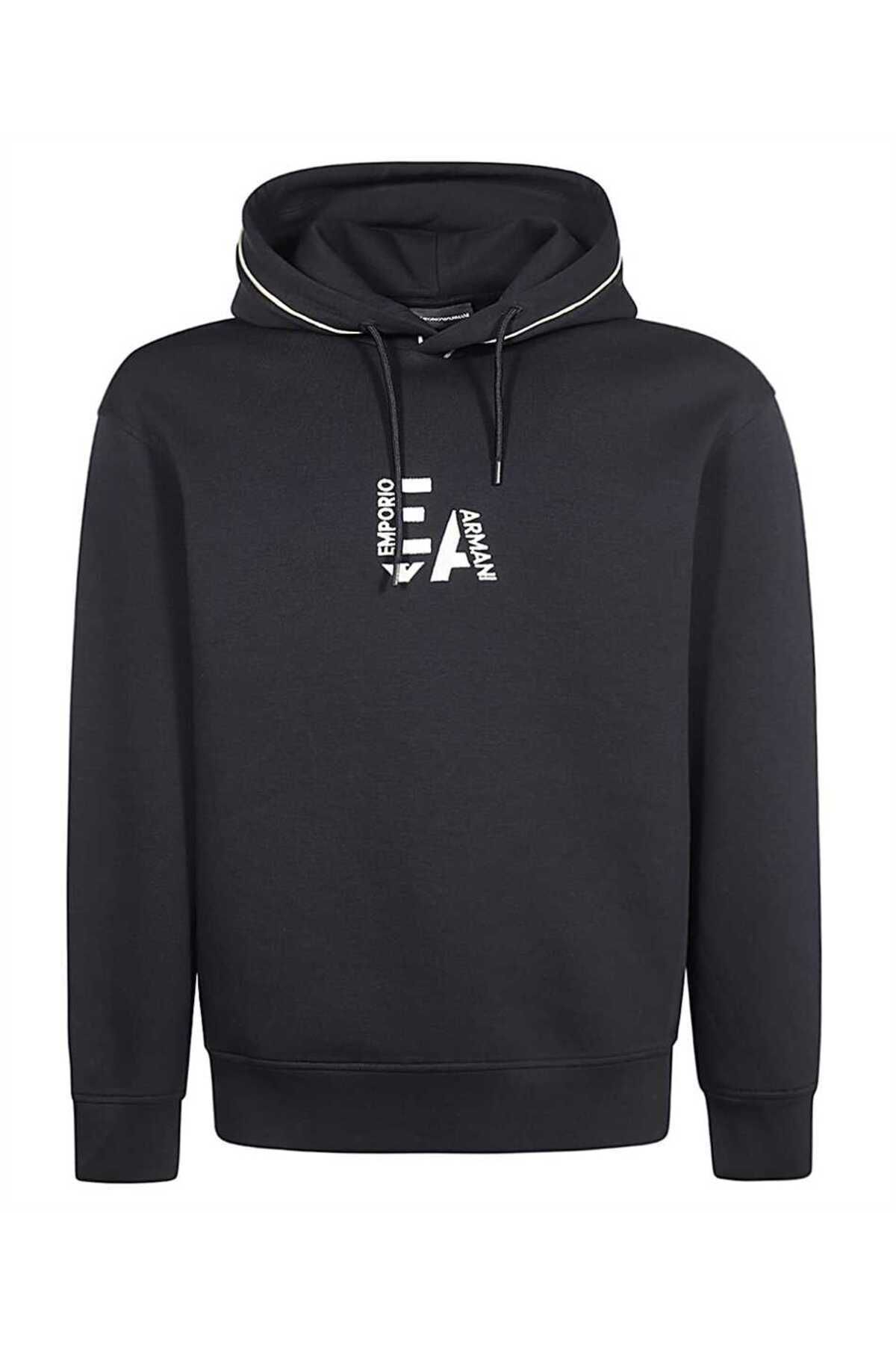 Emporio Armani Men s Brand Logo Long Sleeve Comfortable Navy Blue Sweatshirt 6R1ME5 1JHSZ 09Q6 Trendyol