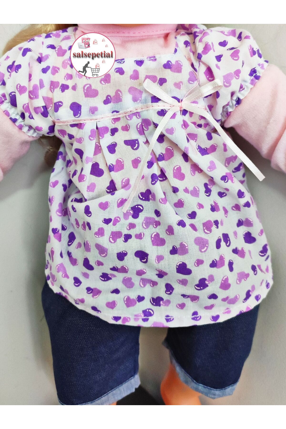 Salsepetial Büyük Boy Türkçe Konuşan Et Bez Bebek 50cm 16 Soruya 70 Farklı Cevap Veren Şarkı Söyleyen Bebek 50cm fotoğrafı 7 (önizleme)