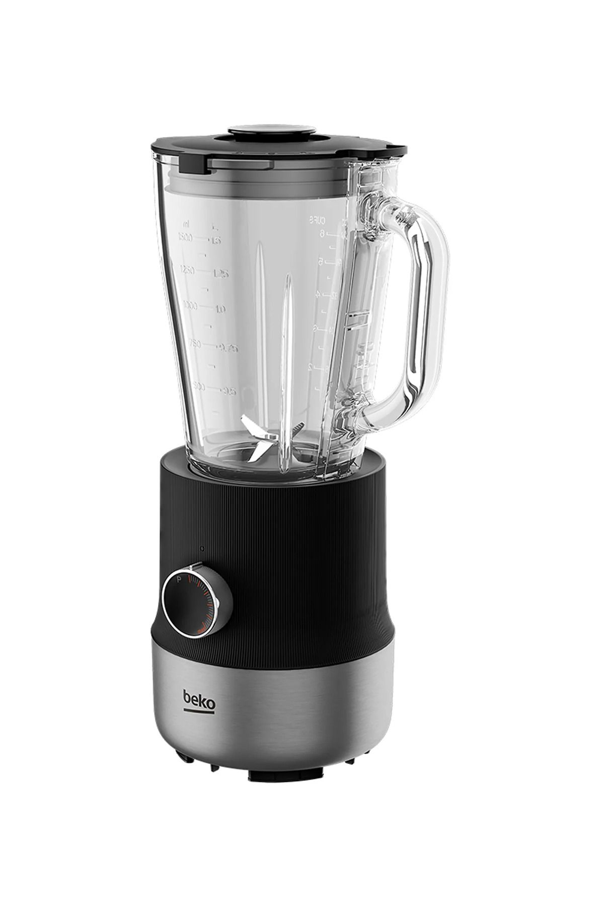 Beko-Table blender 800W motor, Glass Jug 1.5L, Variable speed & Pulse, Anti-slip base - TBN818088BX 6