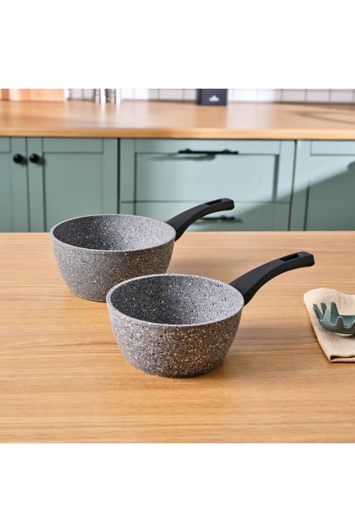 Karaca-Gris Biogranit Induktions Milchtopf-Set, 2-teilig 2