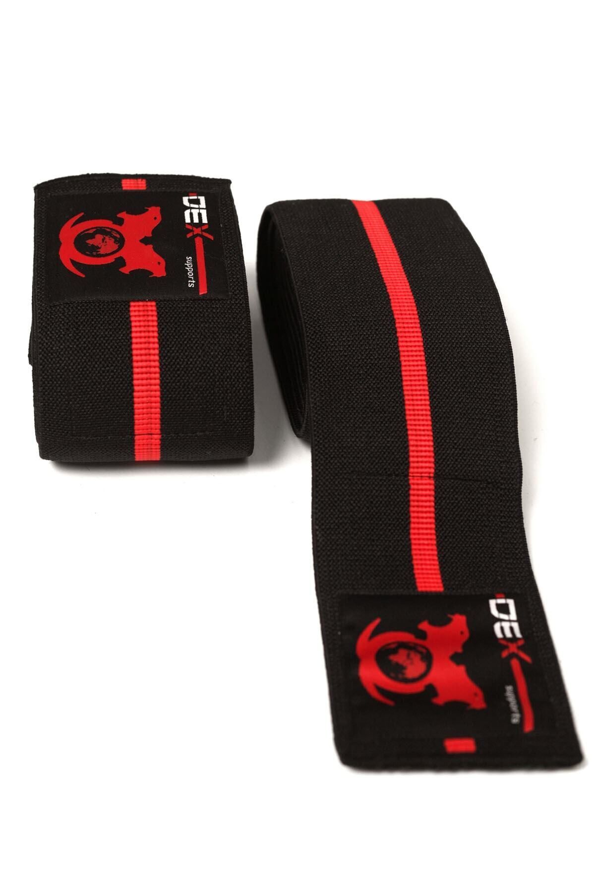 دستکش وزنه برداری مشکی Bandaji Knee Warings مجموعه Sacpack ورزشی Bag 2 Dex Supports