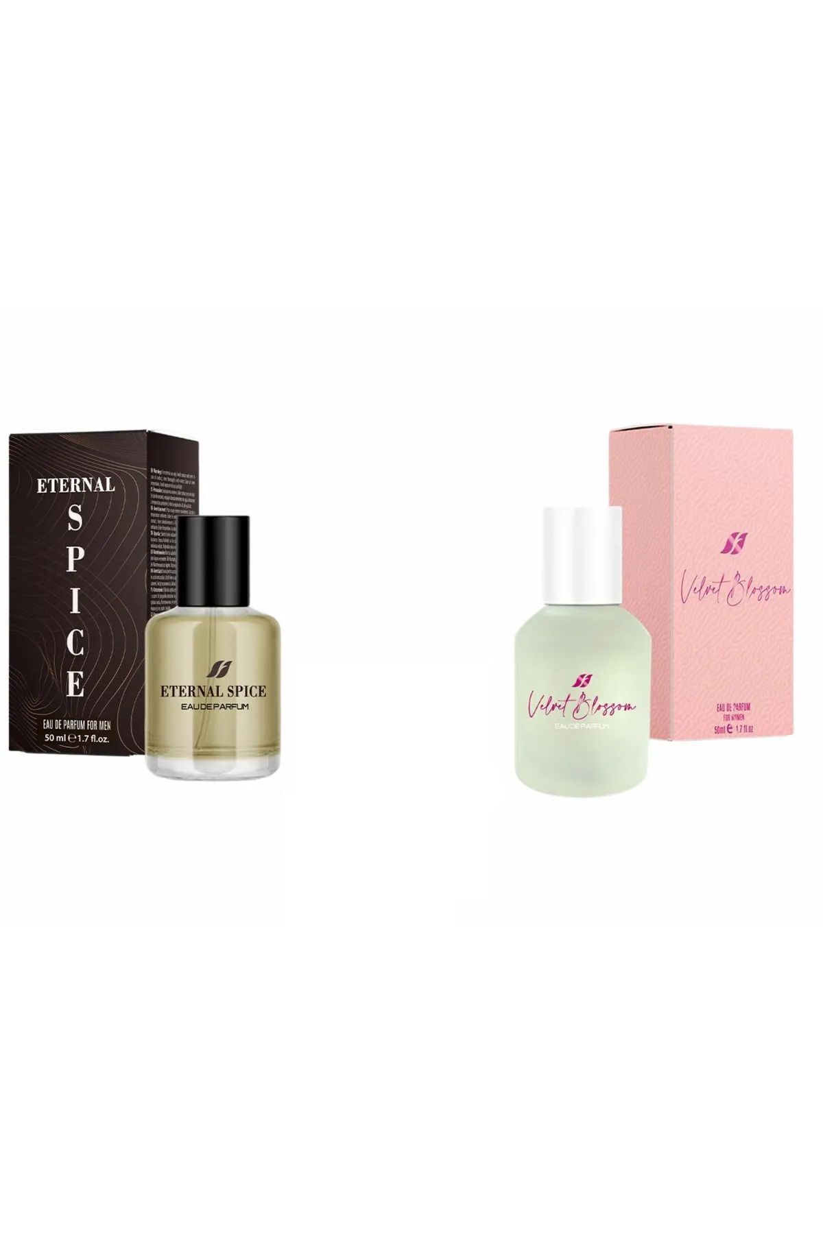عطر زنانه Velvet Blossom Edp 50ml Eternal Spice عطر مردانه Edp 50 ml Farmasi