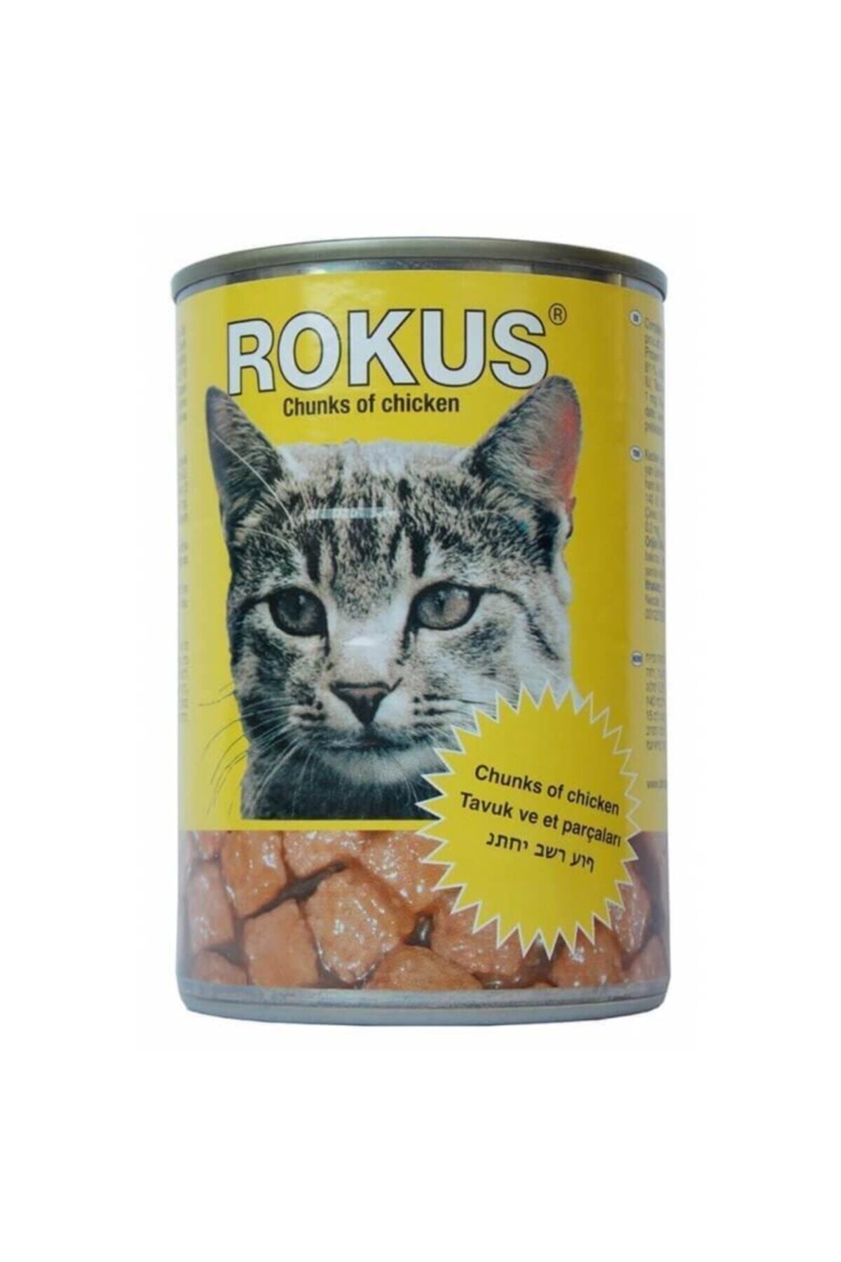 Rokus Tavuklu Yetişkin Konserve Kedi Maması 1 Adet-410 Gr