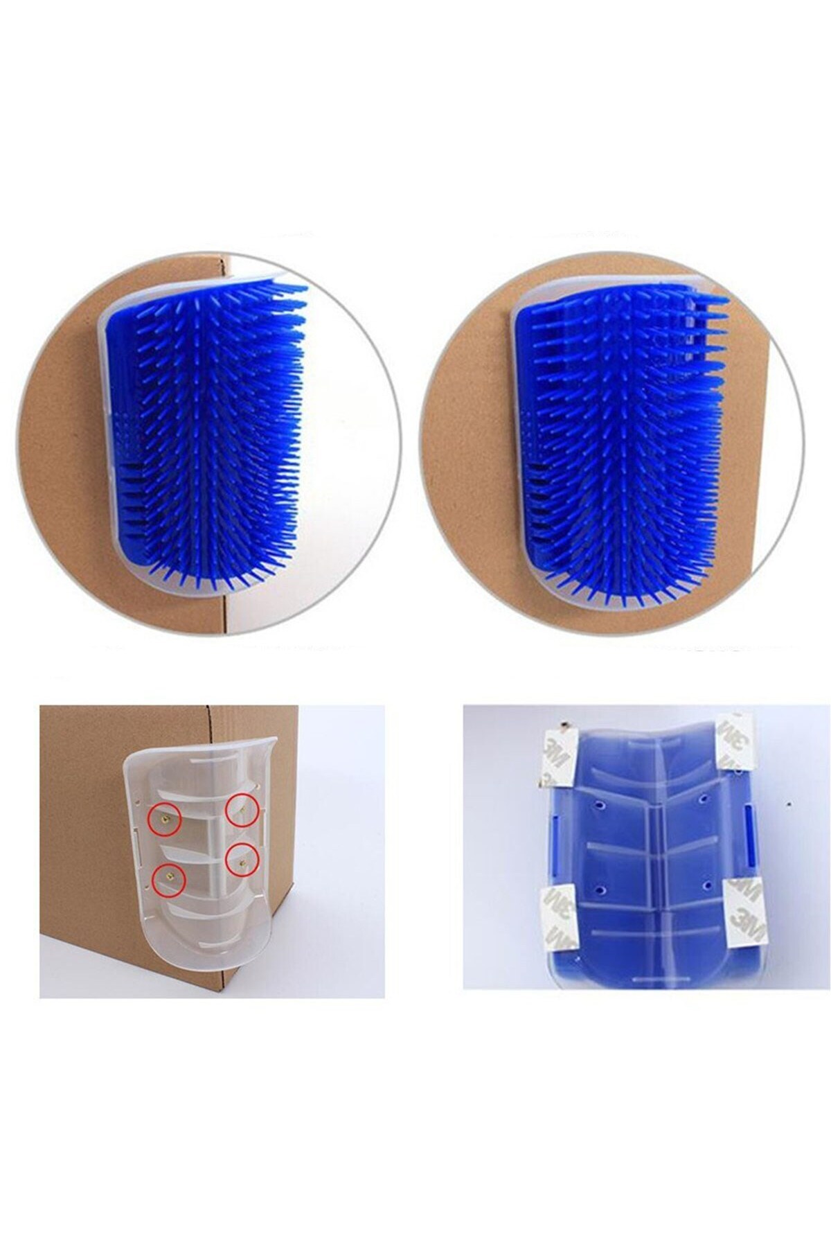 Lunaev-Practical Cat Hair Scratching and Combing Apparatus - Wall Mounted Scratching Tool (4490) 4