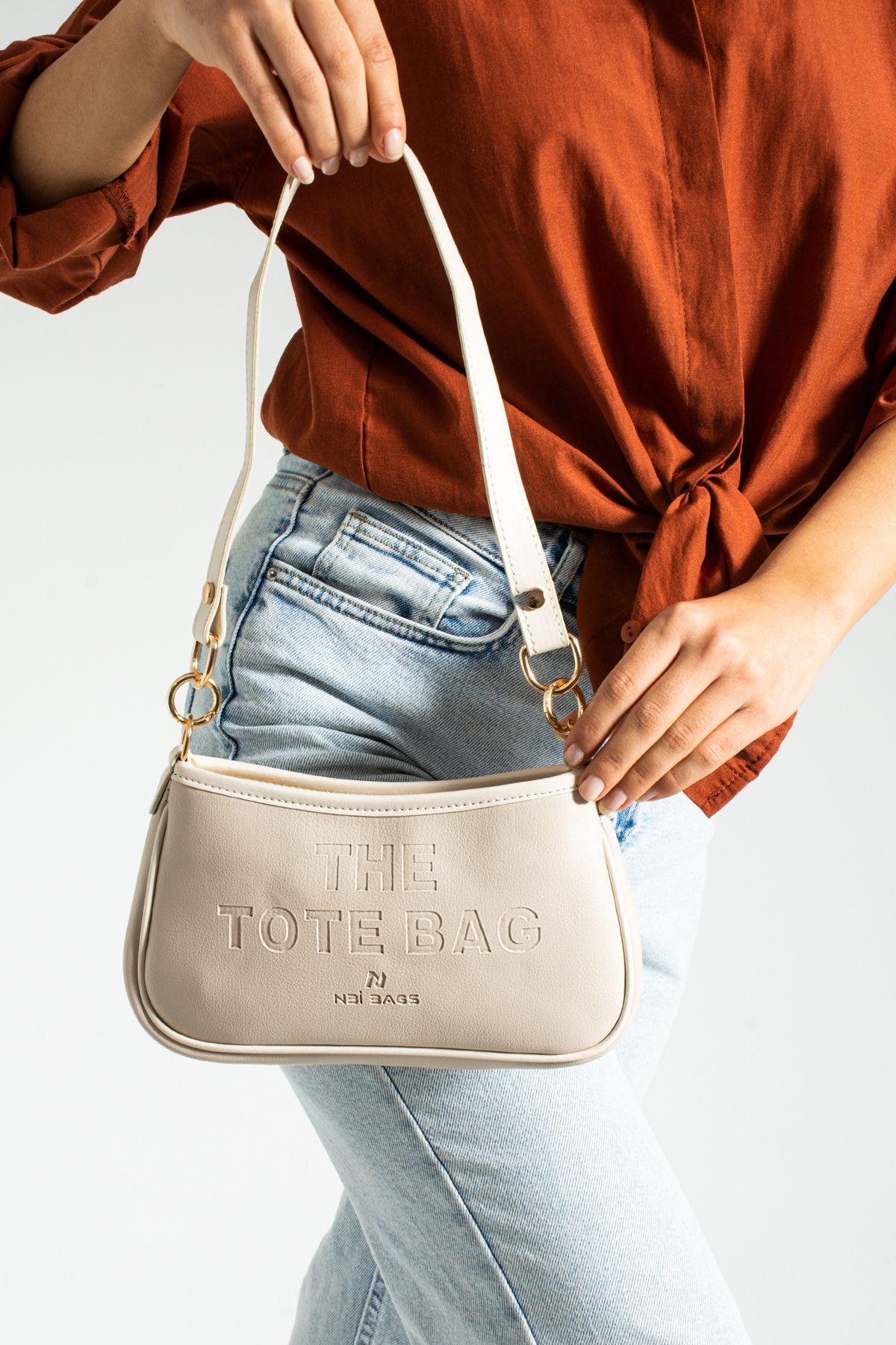 THE TOTE BAG NBI new season stylish minimal bag with hand and shoulder straps