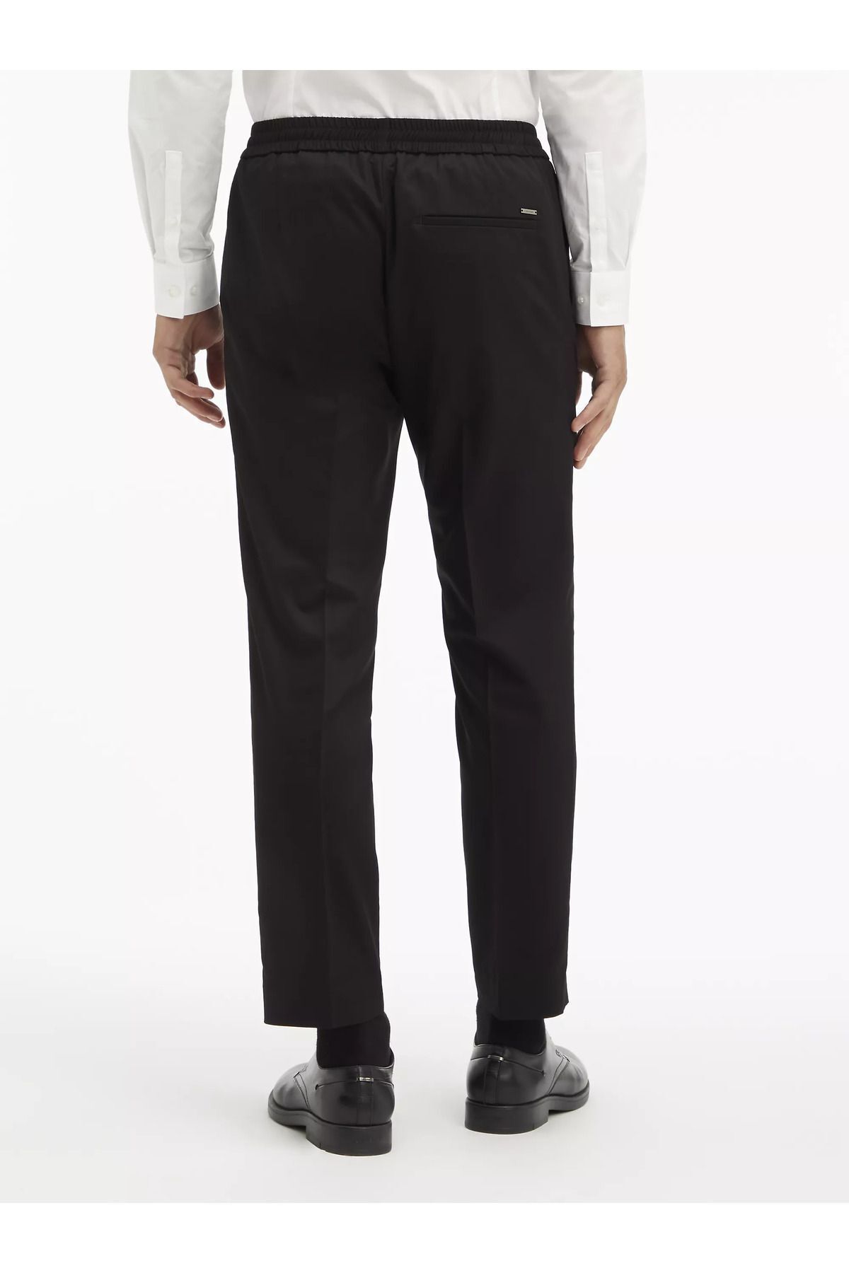 شلوار مشکی مردانه راحت سیاه و سفید شیک روزانه k10k11716 beh Calvin Klein