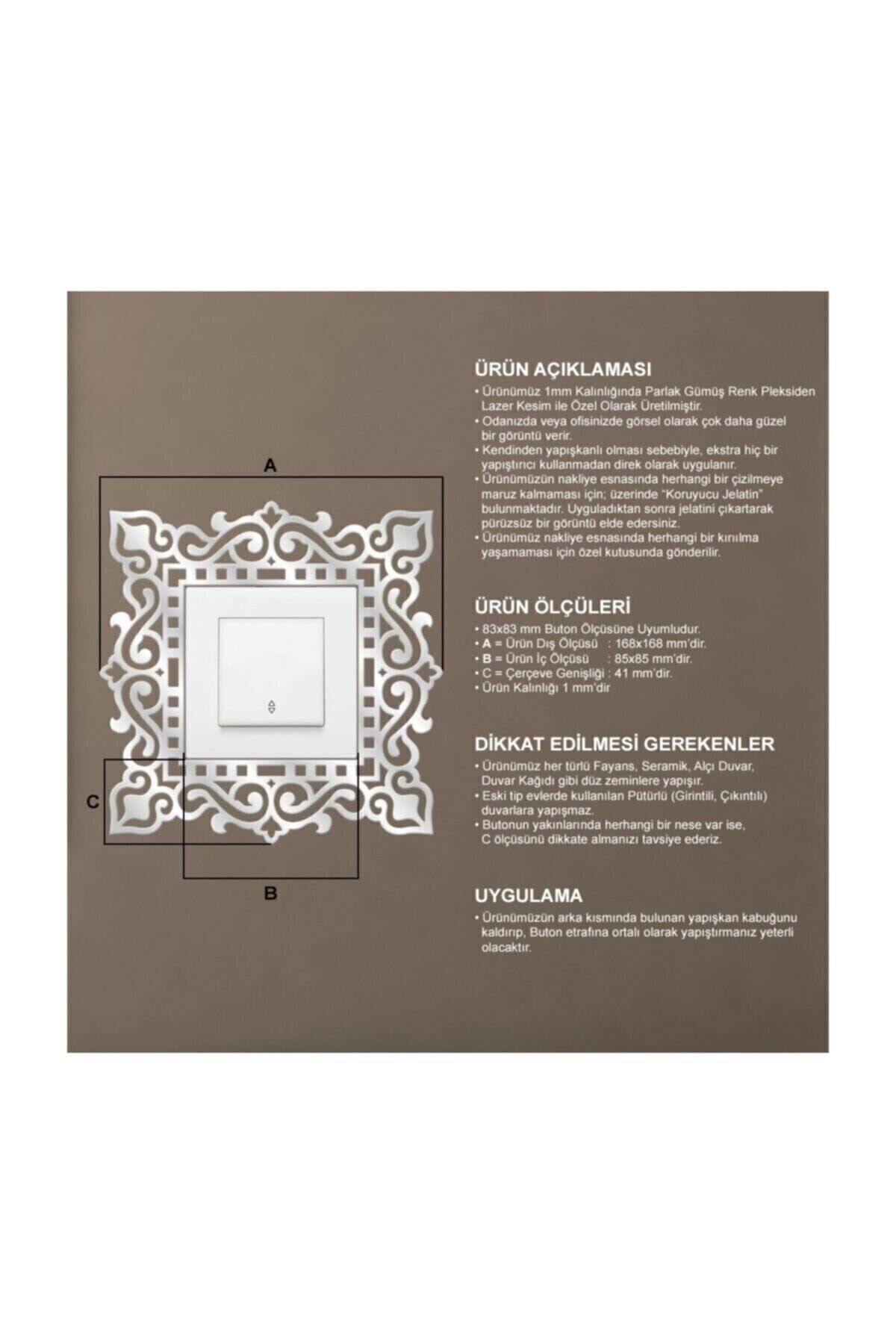 Tual Tasarım-Decorative Plexi Socket Switch Button Frame 2