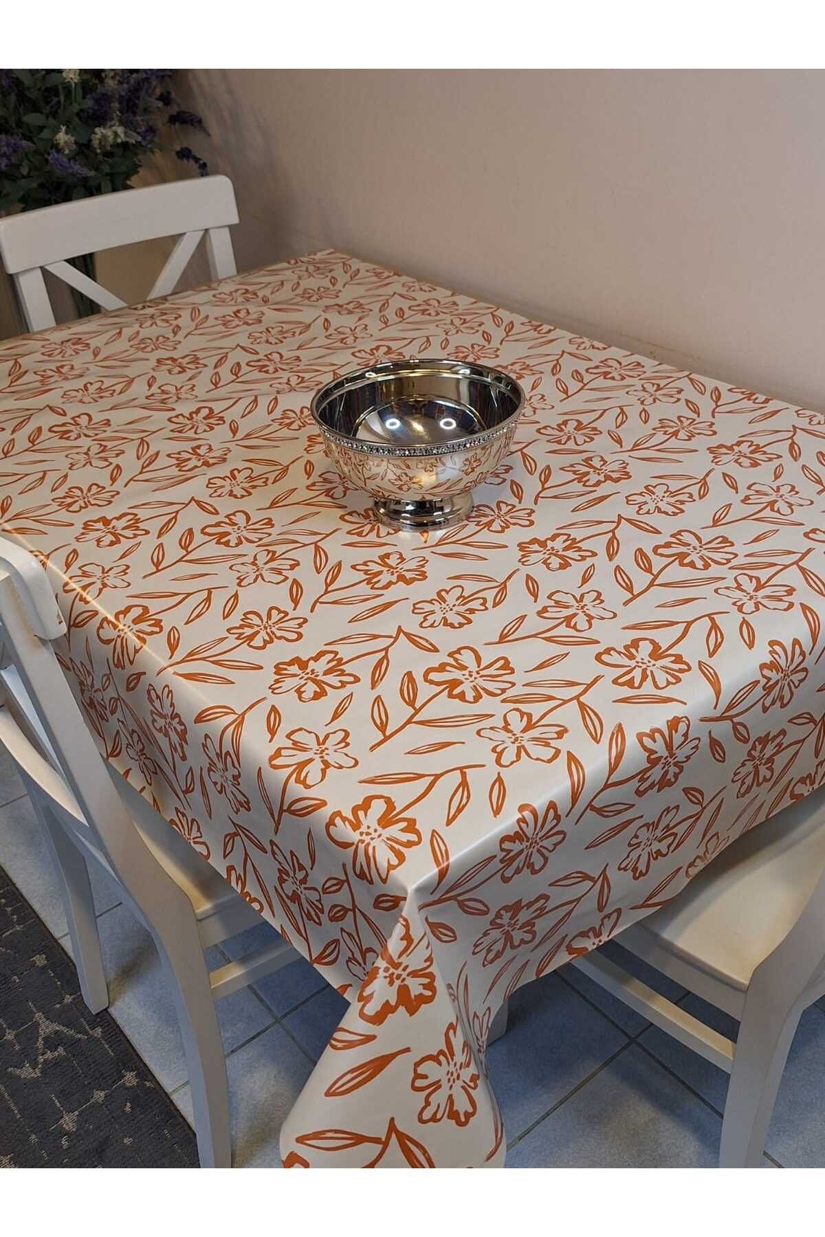 Başak Ev Tekstili-Patterned FiberPvcOilcloth - Wipeable Table Cloth 4