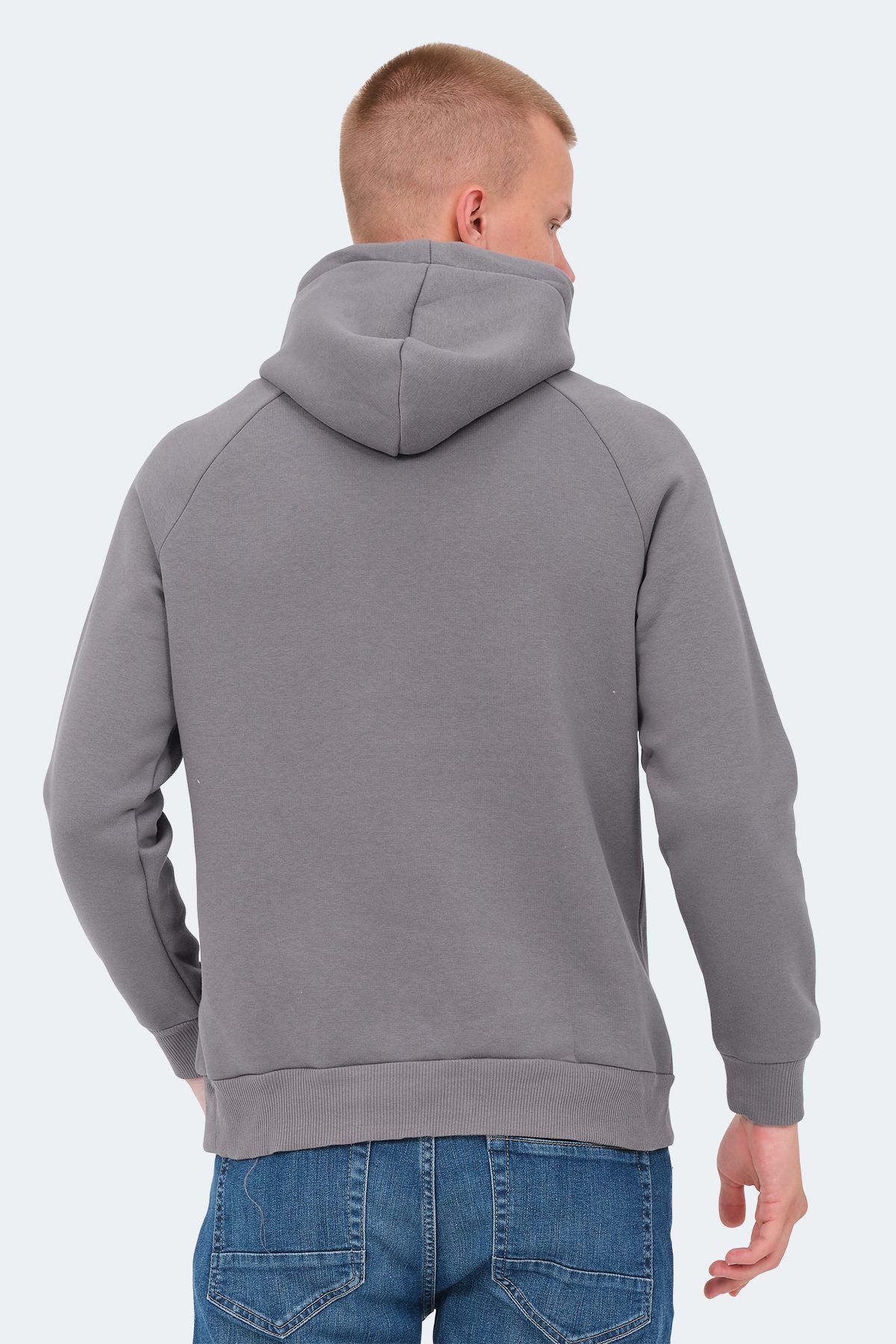 سویشرت مردانه KNIFE I خاکستری تیره Slazenger
