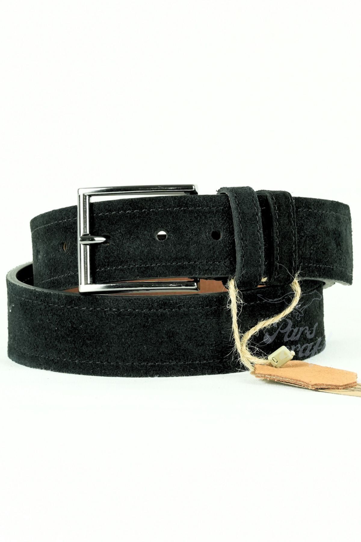 کمربند مردانه مشکی Parscraft | 1O4SÜETSTL اورجینال - تصویر 2