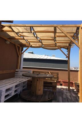 SeraTrend Gölgelik File 1,5x2 Metre Çit Filesi %95 Gölge Koruma Krem 95'lik B...