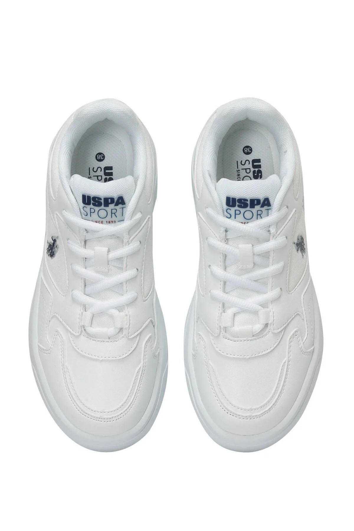 U.S. Polo Assn. یو اس پولو اسنیکر زنانه Martha 4Fx سفید - نیروی دریایی اورجینال - تصویر 2