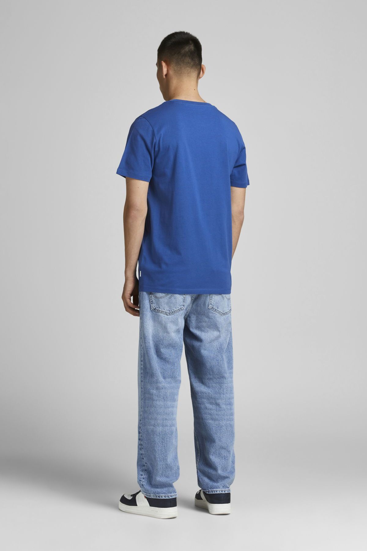 تی شرت آبی مردانه Jack & Jones یقه O Noos Basic Tee Ss Jack & Jones