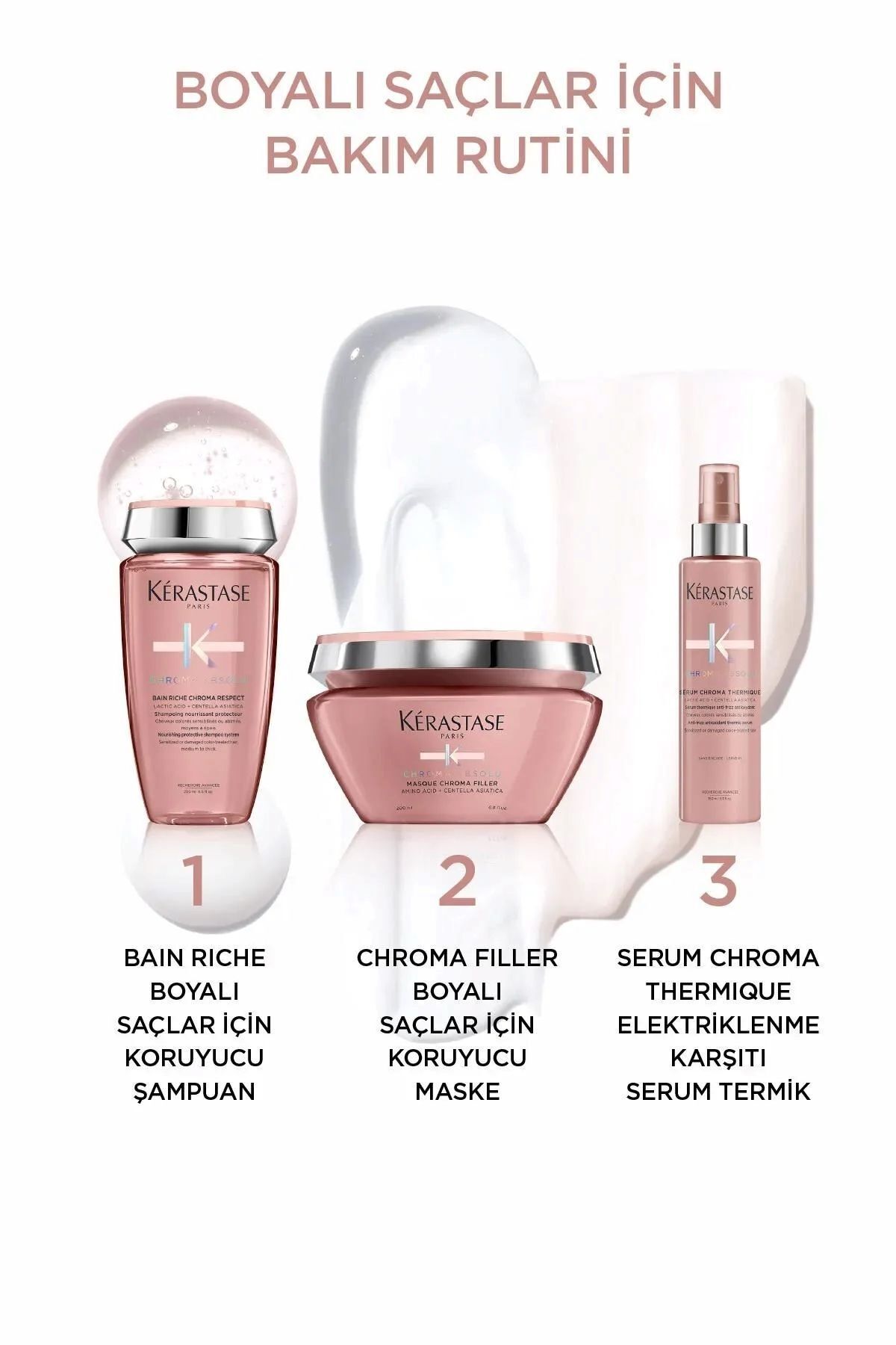 ست Chroma Absolu Bain Riche طراحی شده برای موهای رنگ شده CYT669856569666469764133255266 Kerastase
