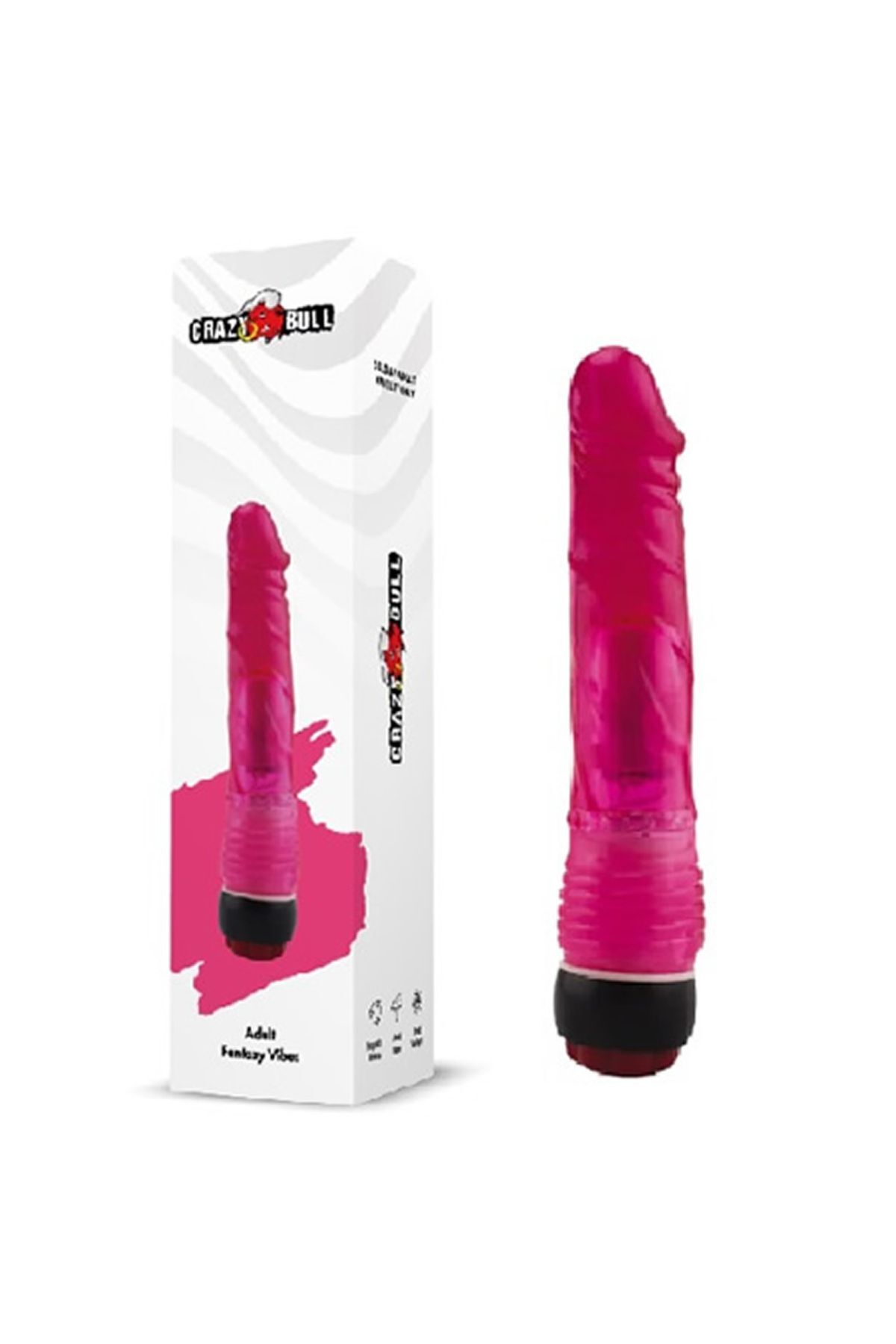 Titreşimli Kırmızı Jel Anal Vibratör Dildo Penis 18 cm 4