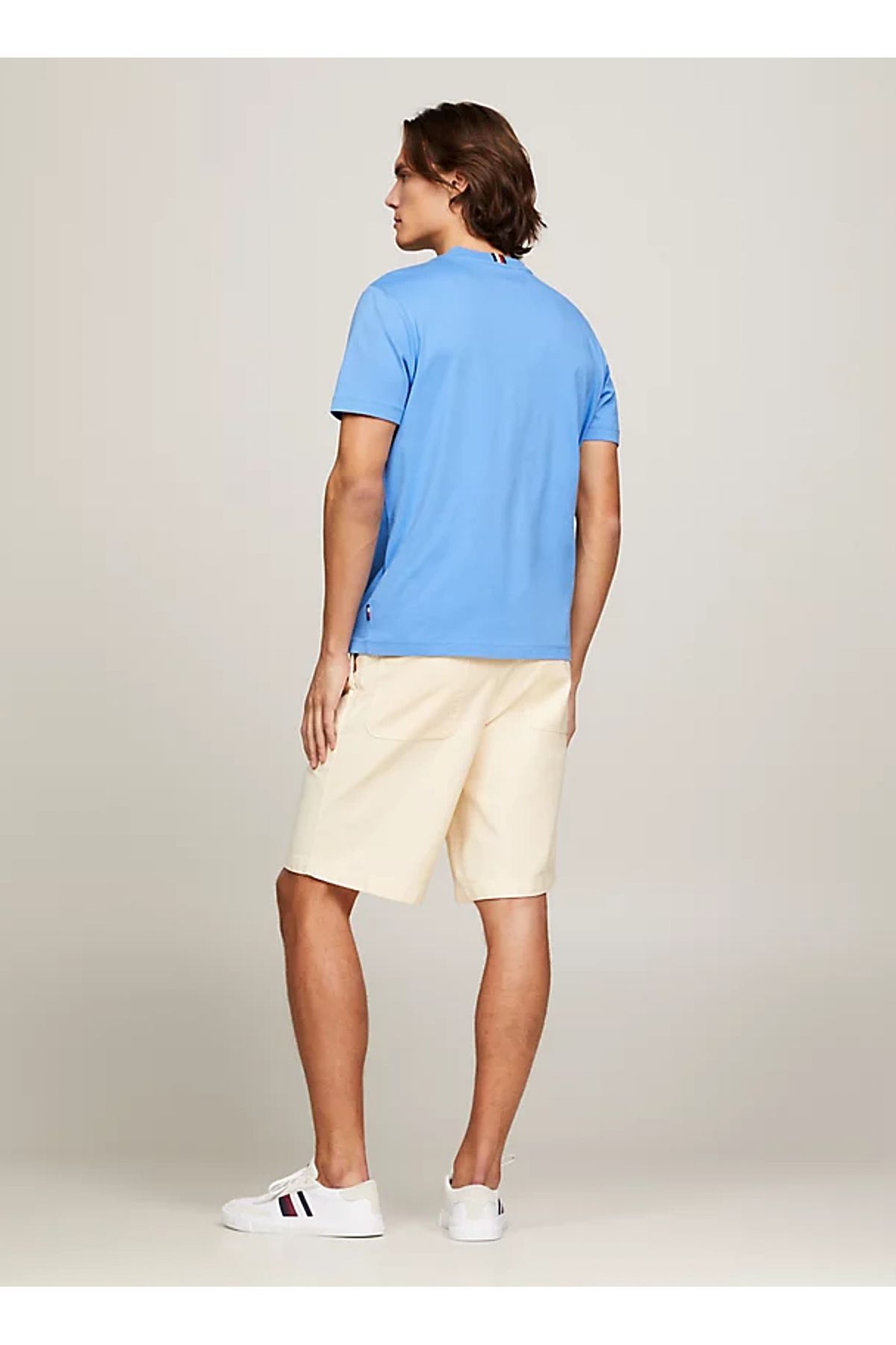 تی شرت مشکی مردانه آبی دوچرخه سواری MW0MW34389C30 Tommy Hilfiger