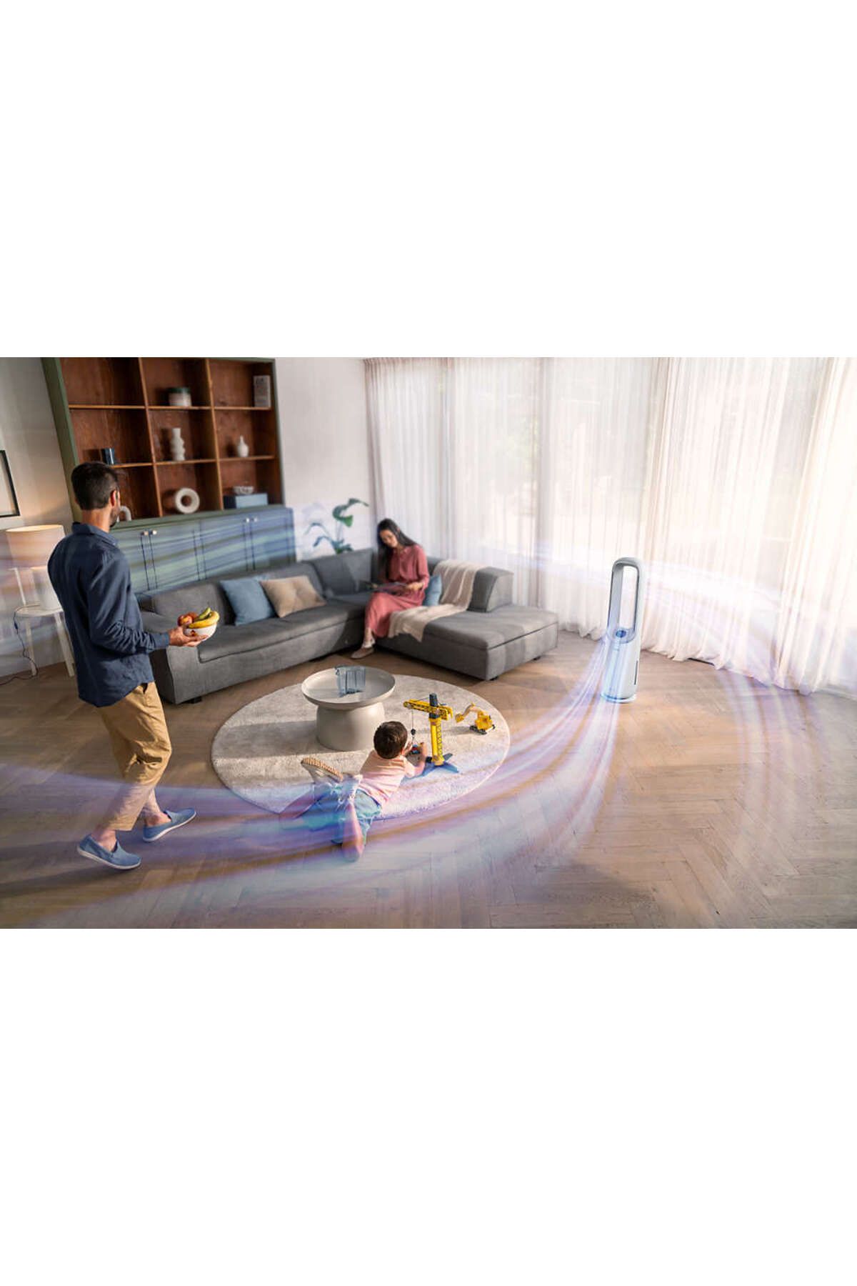 Philips-Connected 2-in-1 Air Purifier & Fan 7000 Series - up to 70 M2, 13 Speed ​​Settings - Amf765/30 8