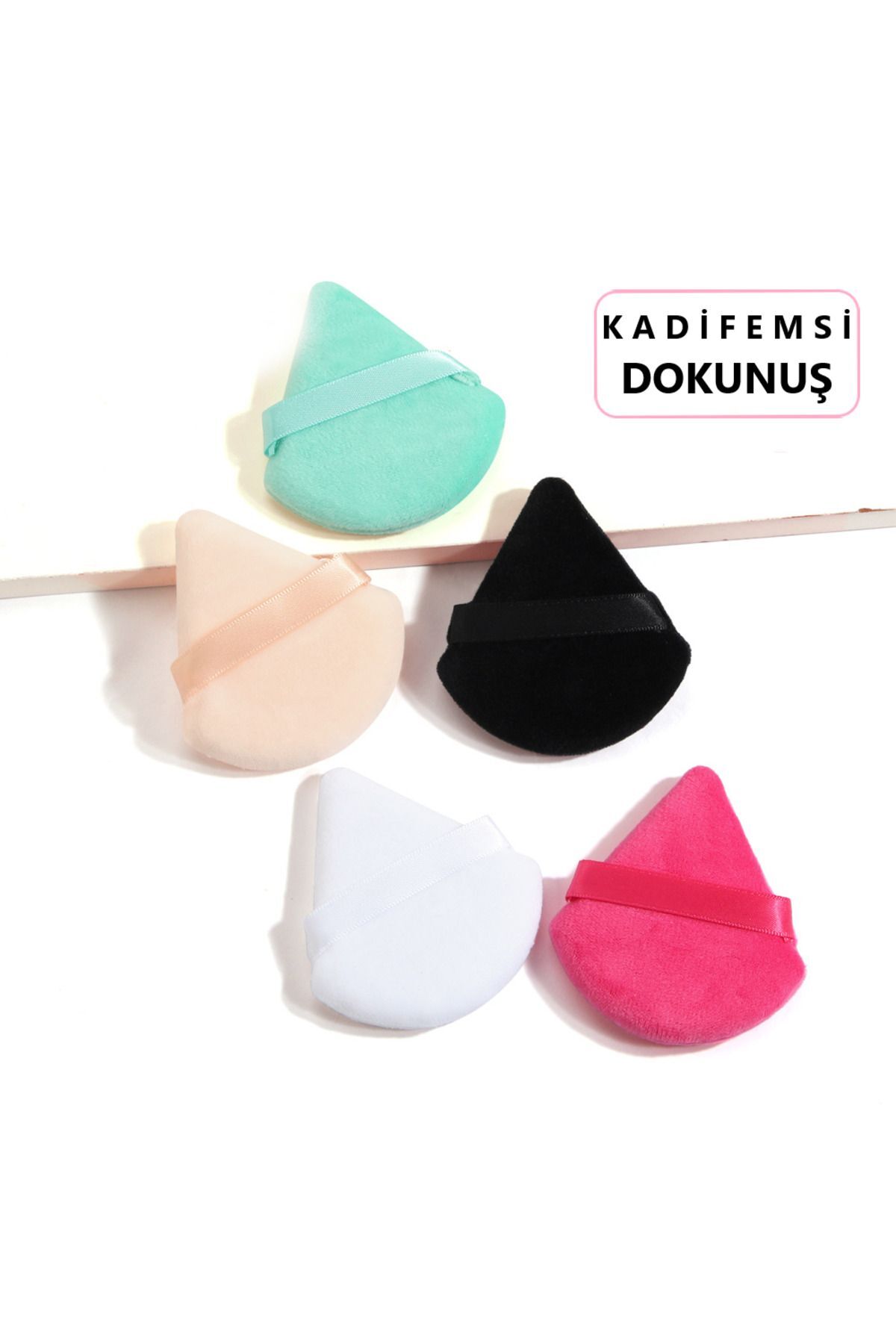 Lavider 3'lü Toz Fondöten Pudra Bb Krem Uygulama Aparatı Pamuklu Kadifemsi