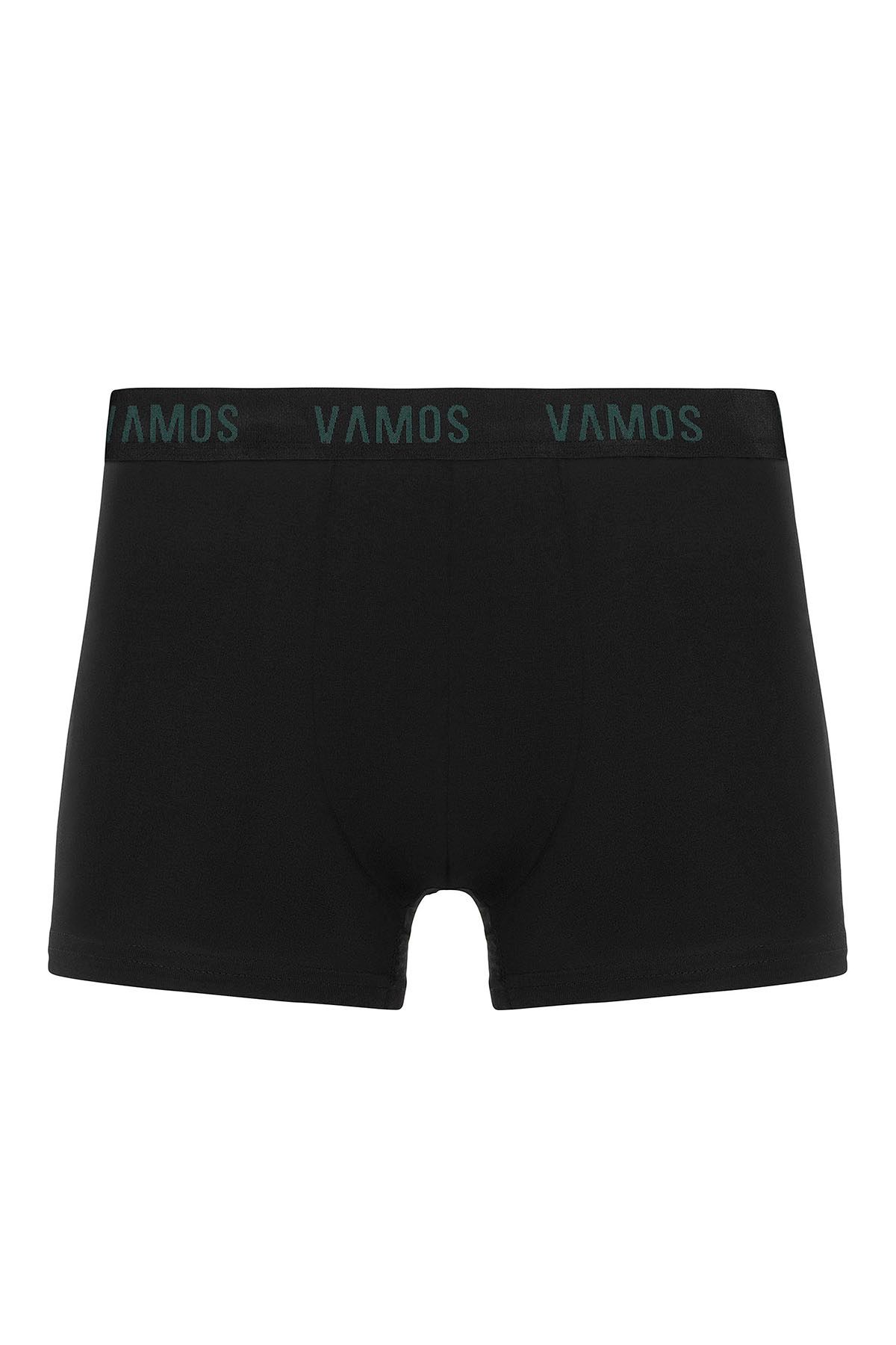 شورت باکسر مشکی مردانه سیاه 3 الگوی بسته بندی بوکسور 6 واماسلو VAMOSCLO