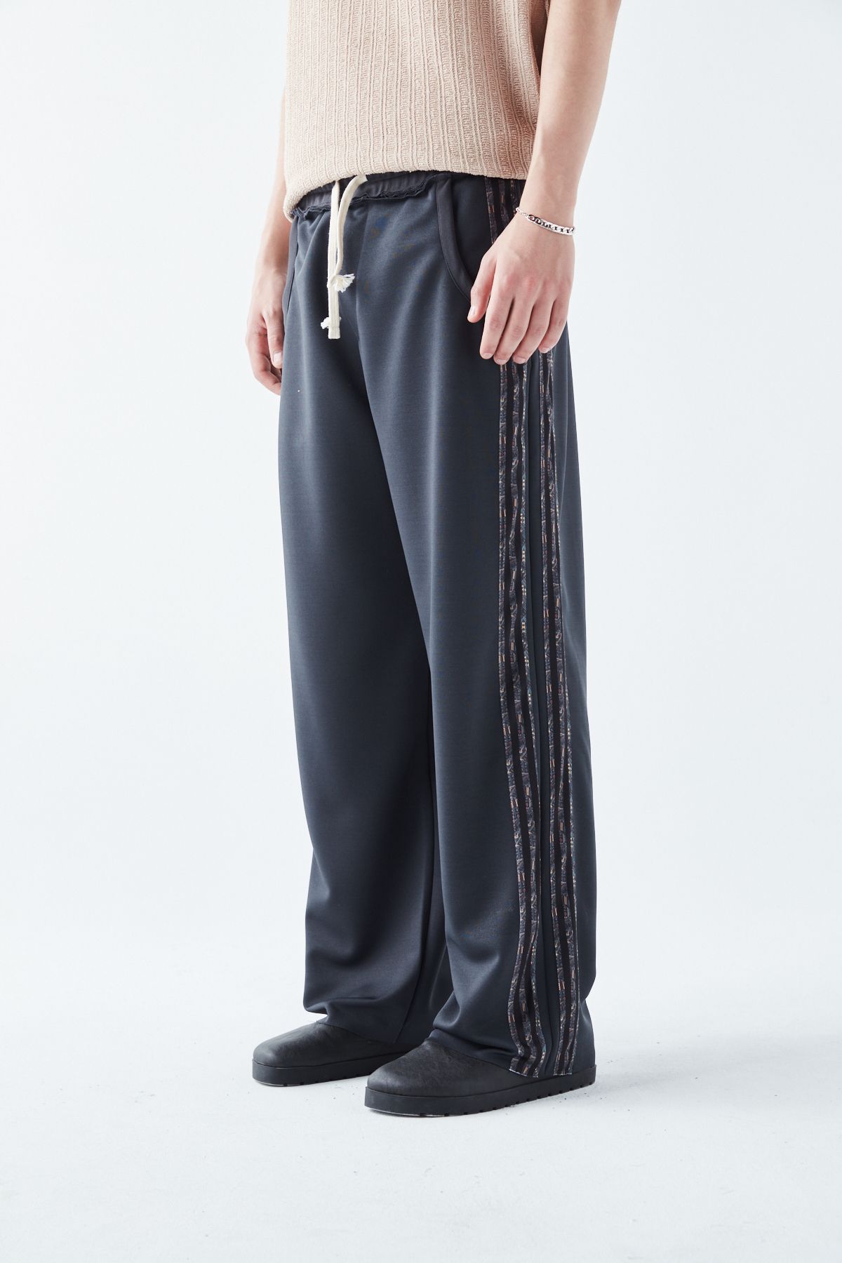 شلوار گرمکن خاکستری مردانه روبان های دقیق و TrackSsuits Sub smoked VAMOSCLO
