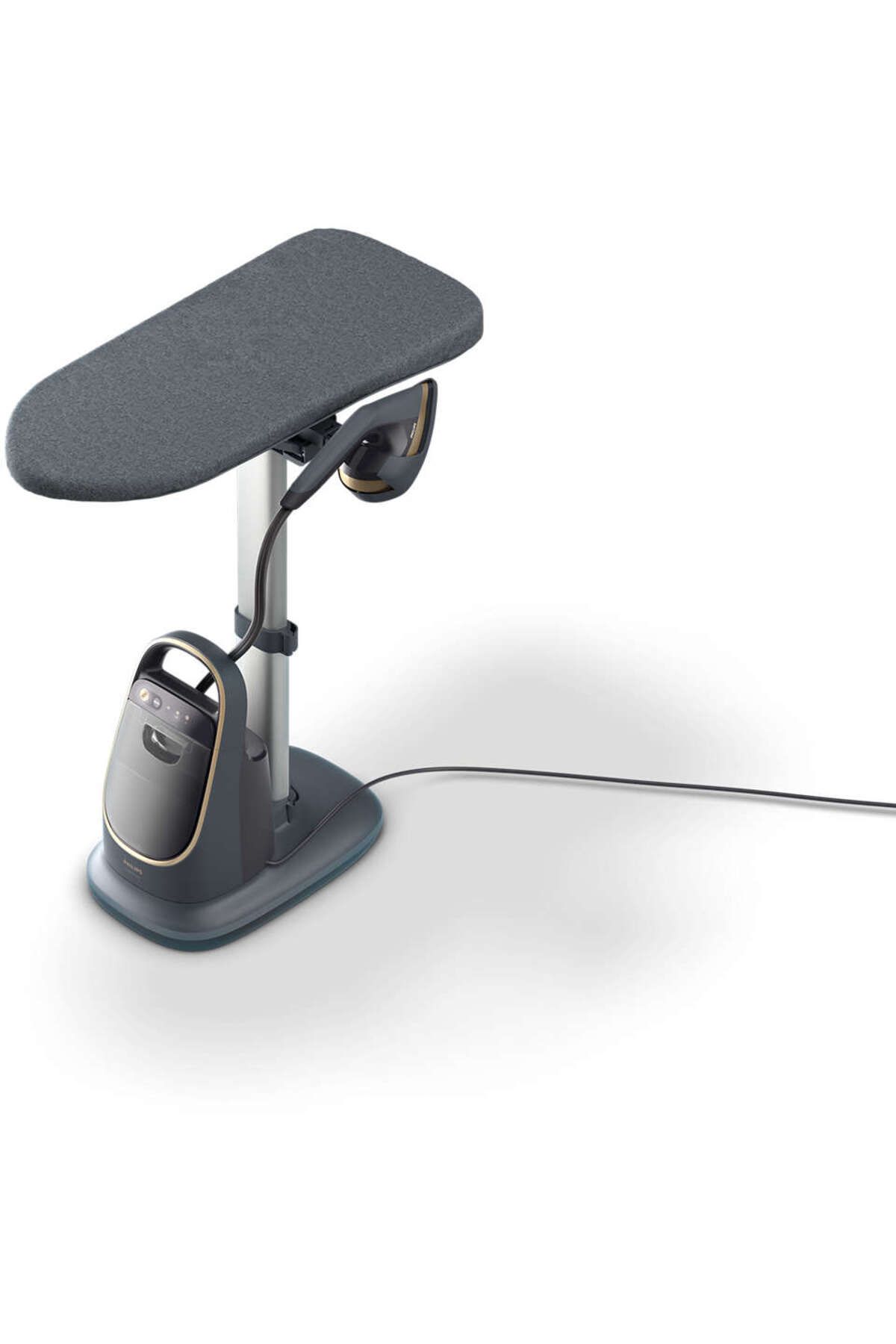 Philips-مكواة بخار للملابس، 2200 وات، رمادي داكن/ذهبي AIS8540/80 7