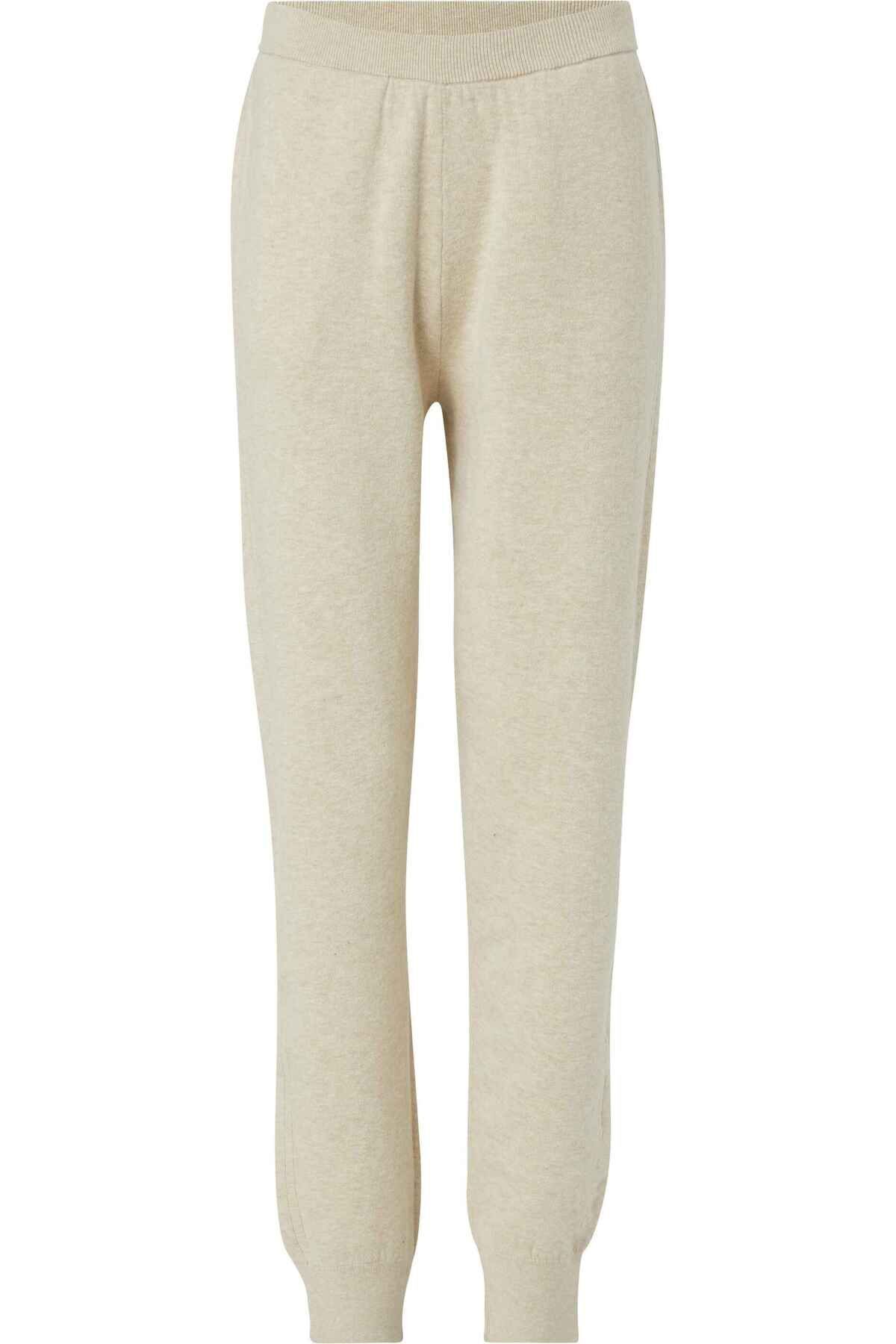 COTTON CASHMERE TAPERED PANT