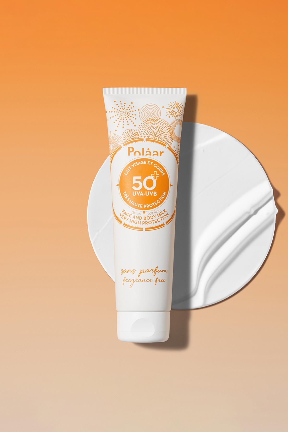 لوسیون ضد آفتاب صورت و بدن بدون SPF50+ سان میلک مخصوص صورت و بدن - 150 میلی لیتر — 51501719