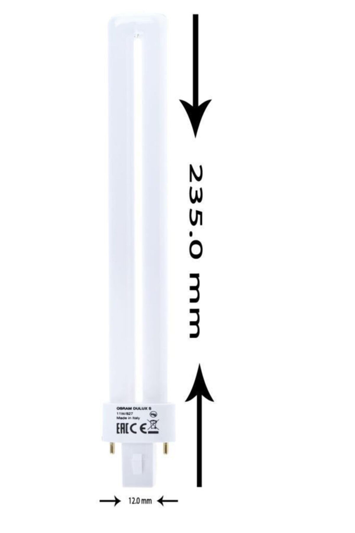 Osram Dulux S 11w Kompak Floresan Ampul Sarı Işık 2700k 23,5 Cm