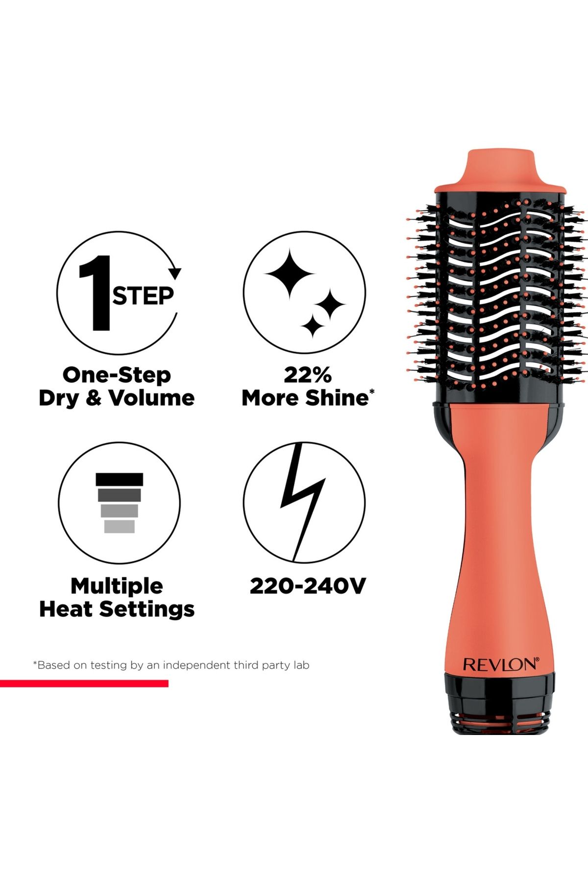 Revlon-One Step Hair Volumizer 1100W, Oval Brush Design, IONIC Tech, 2 heat & cool setting -RVDR5222 4