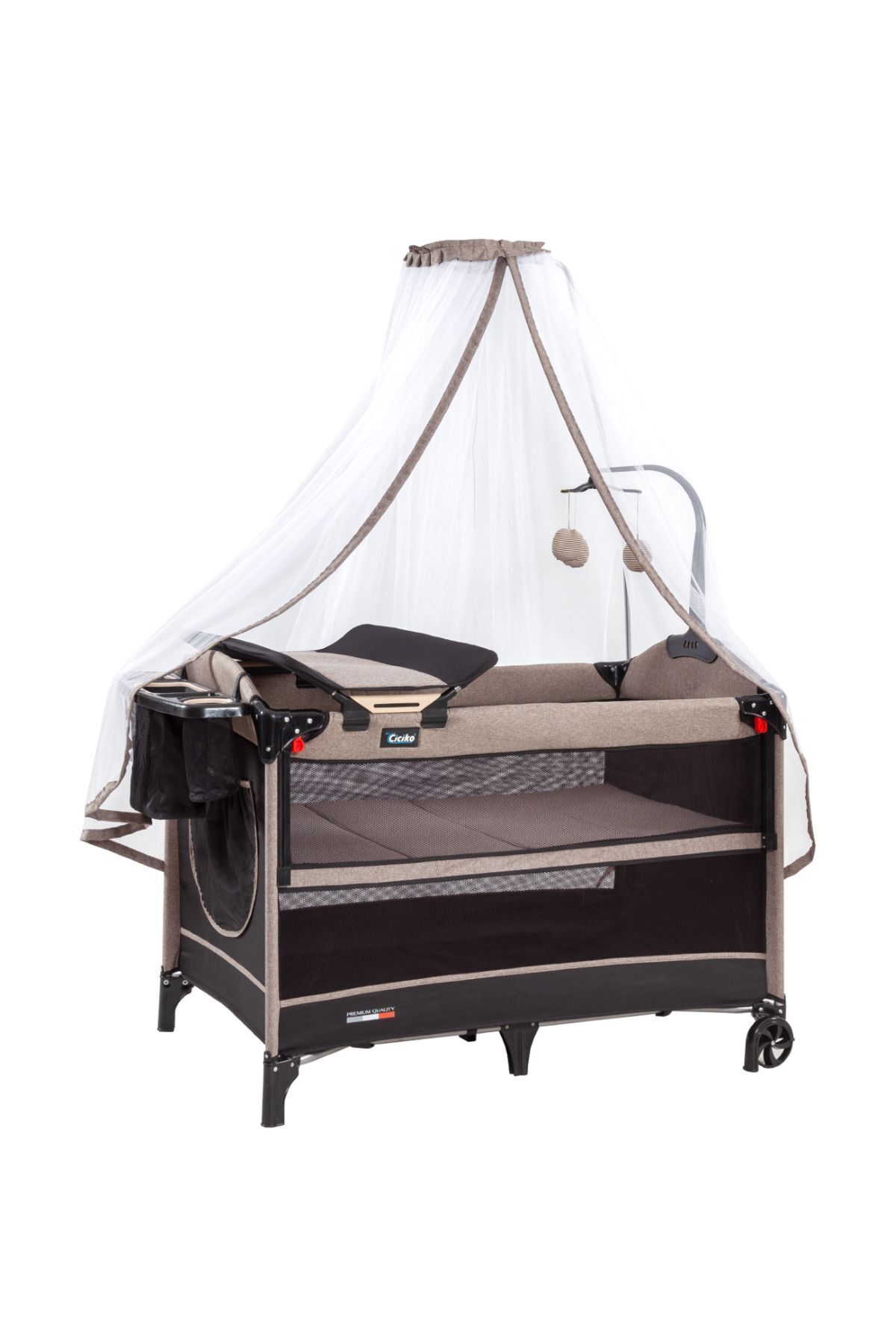 Genel Markalar CİCİKO C-1060 Optima Anne Yanı Lüks Tüllü Oyun Parkı