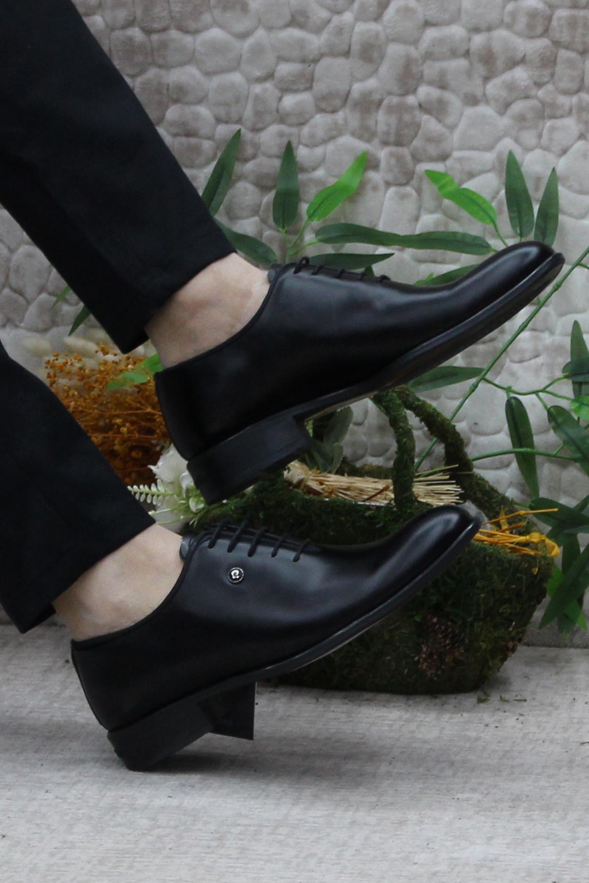 کفش کلاسیک پیر کاردین مردانه چرم مصنوعی قهوه ای  Dama      Düğün/Nikah | Pierre Cardin 24K-Pierre-Cardin-7059-Açma - تصویر 5
