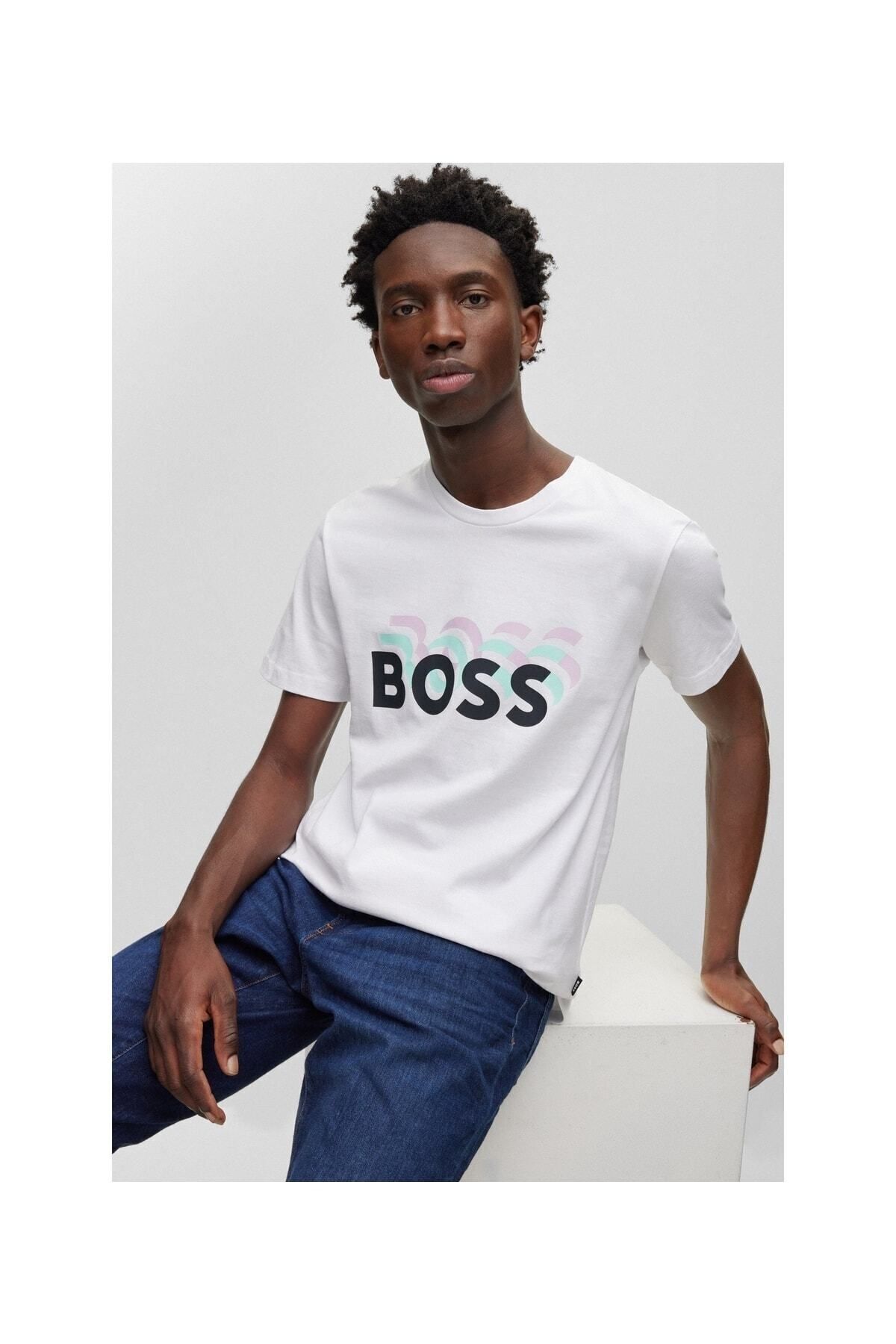 تیشرت مردانه سفید باس | 000000050489581100-100 اورجینال - تصویر 4