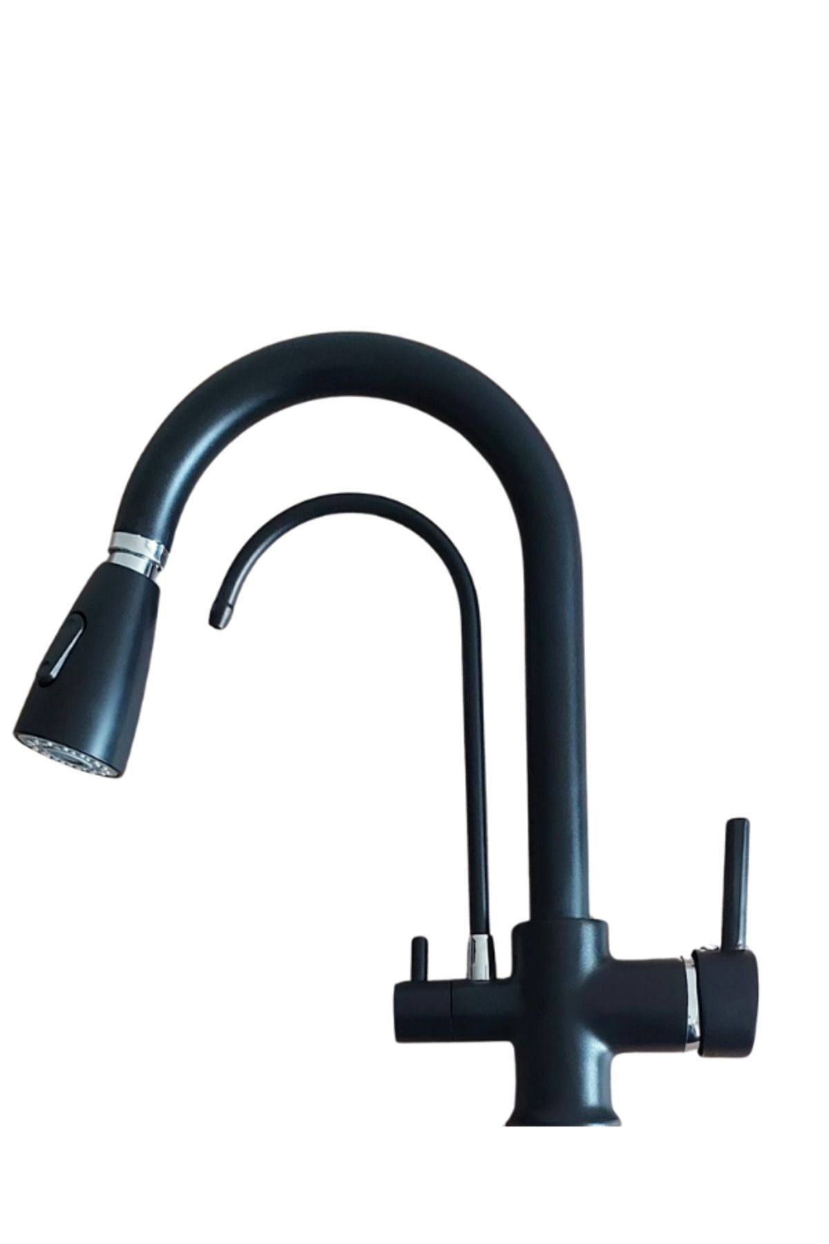 yediyapı Siyah Spiralli Arıtmalı Mutfak Bataryası