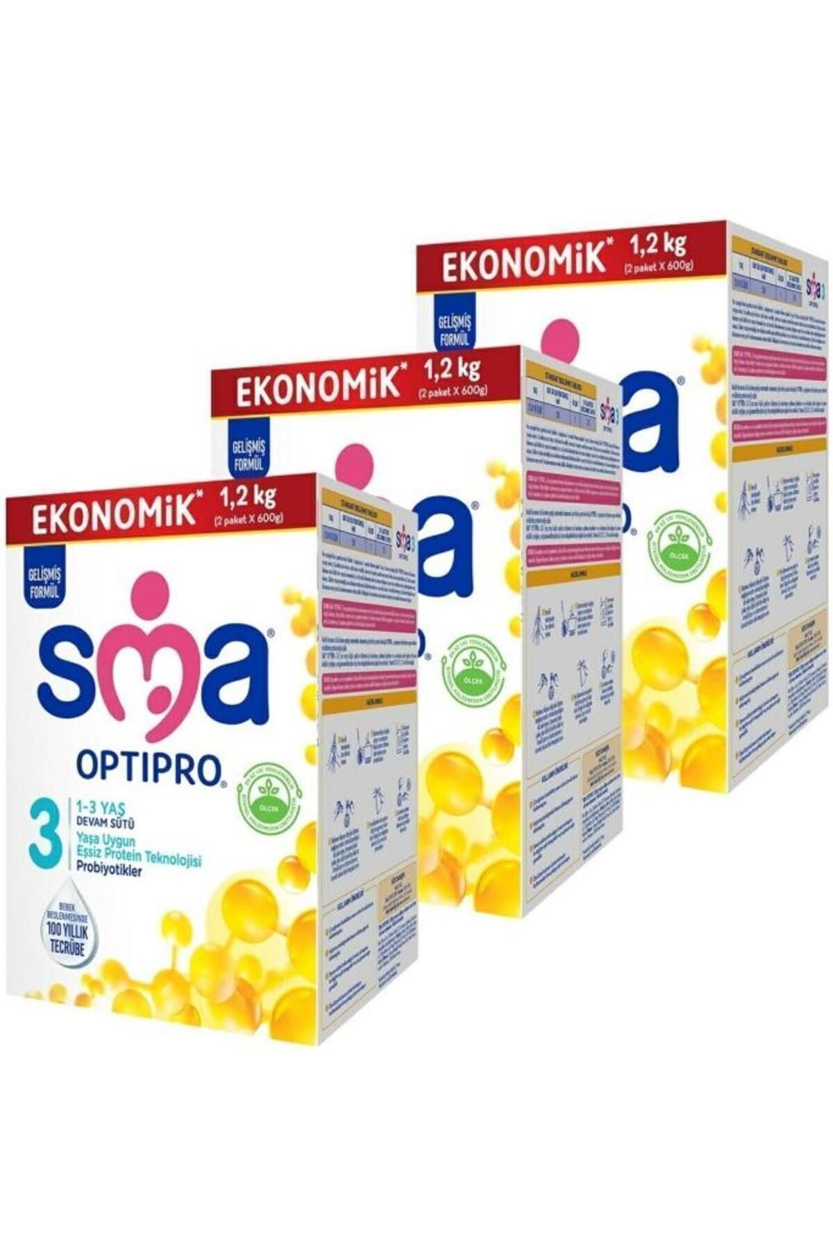 SMA Optipro 3 Probiyotik Devam Sütü 1200 gr 3 Adet