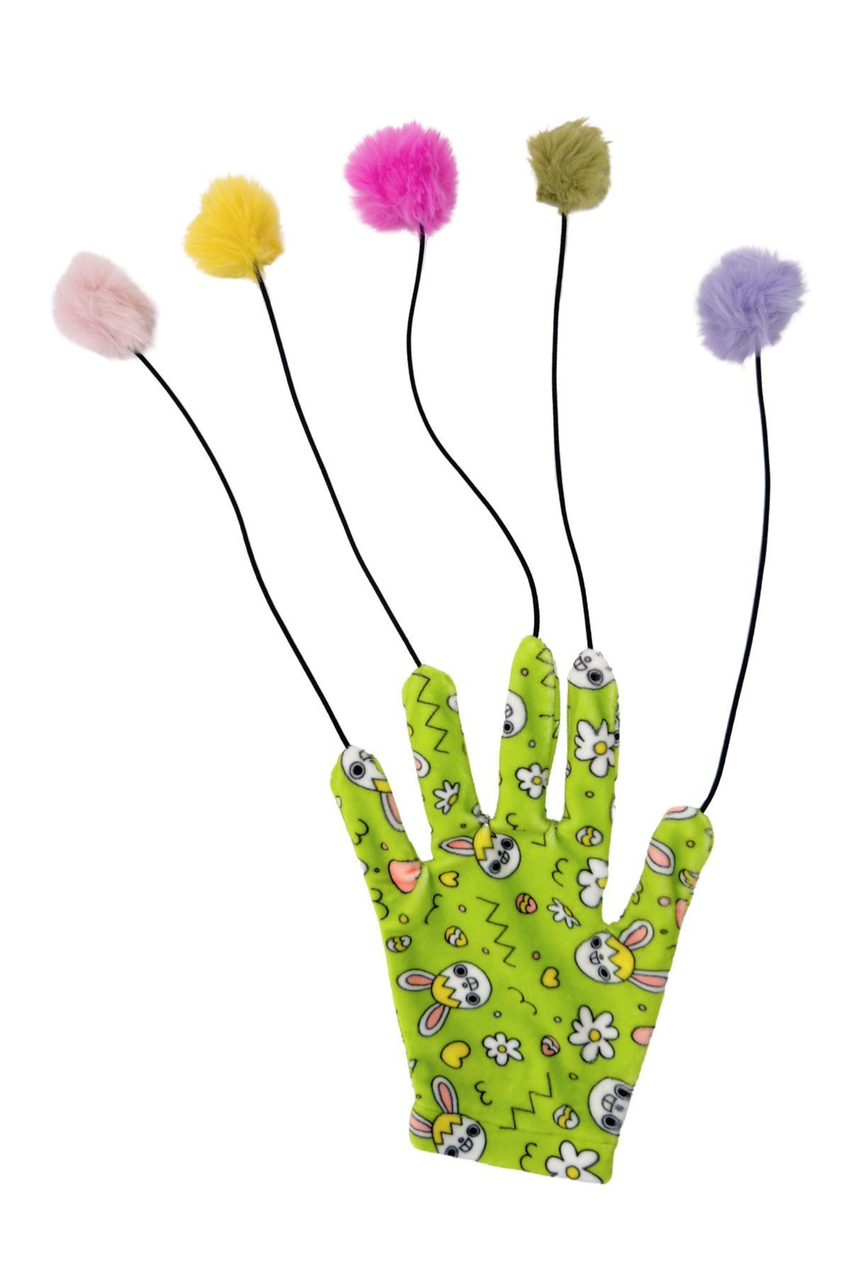 Miyav-Magic Gloves Cat Toy with Pompom and Elastic Cat Fishing Rod Soundmaking String 8
