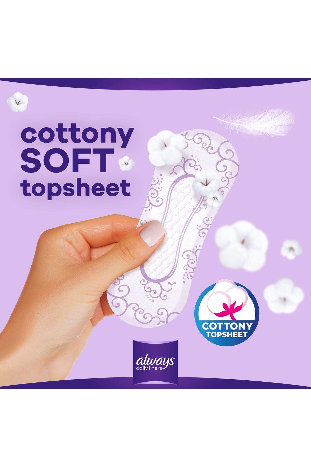 Always-Daily Liners Extra Protect Pantyliners Large 48 Count 5