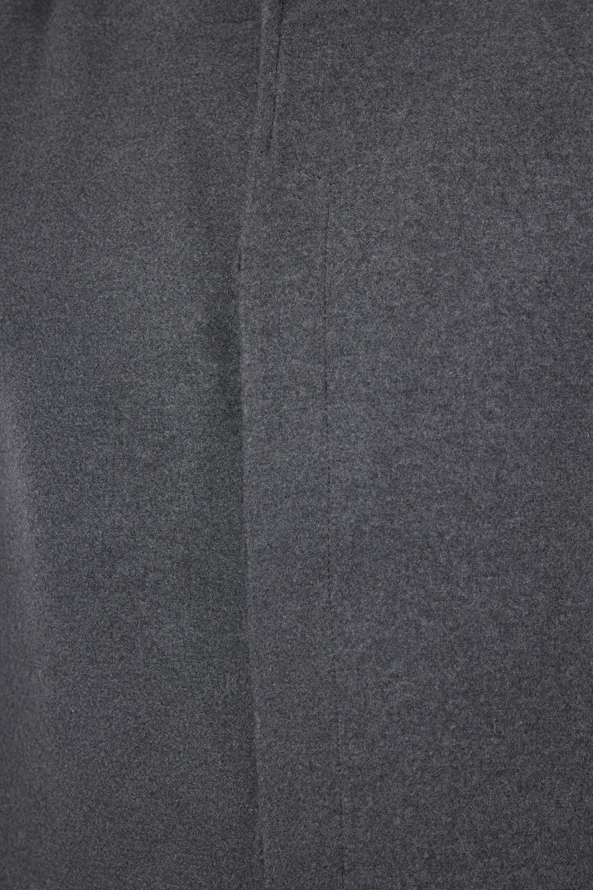 Trendyol Collection-Winter Anthracite Slim Fit Stamp Coat - Stand Collar TMNAW24KB00005 4