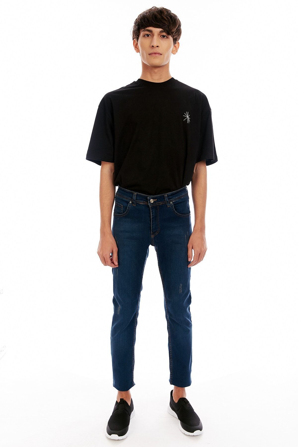 Indigo Lazerli Erkek Pantolon | MJ21W410081