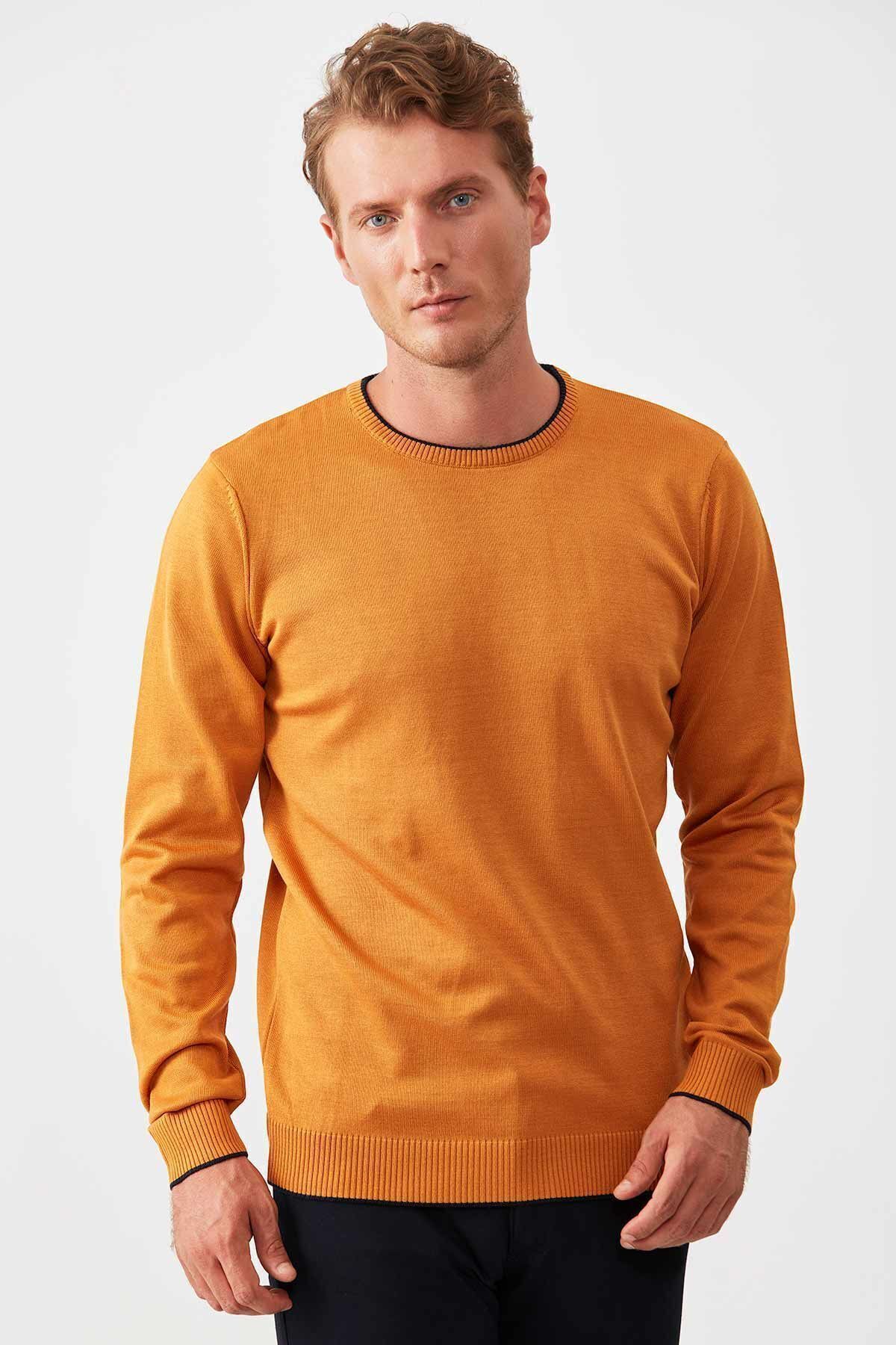 Hardal Bisiklet Yaka Erkek Triko | ME19W517615