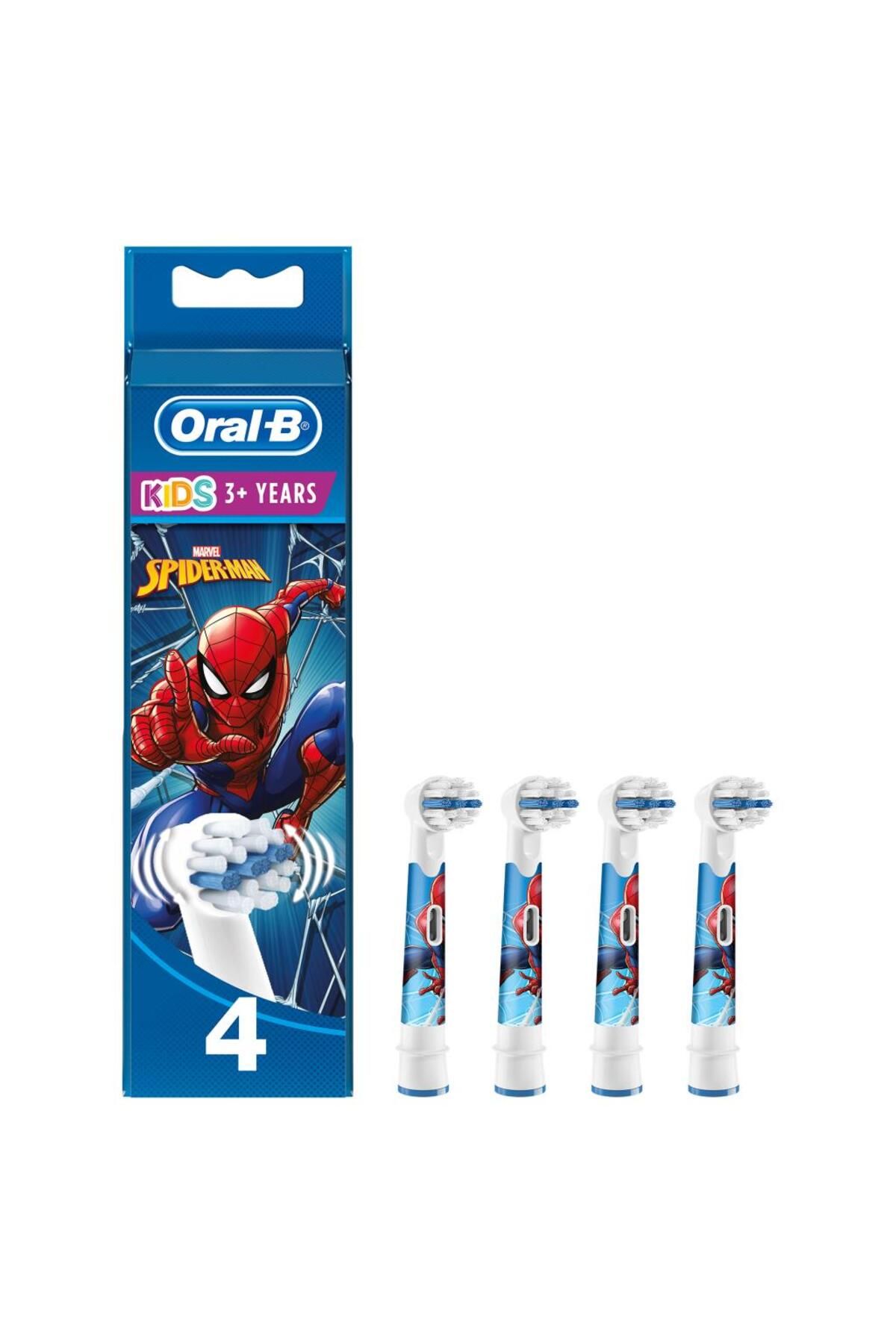 Сменные насадки для зубных щеток Oral-B Marvel Spiderman, 4 предмета 330301