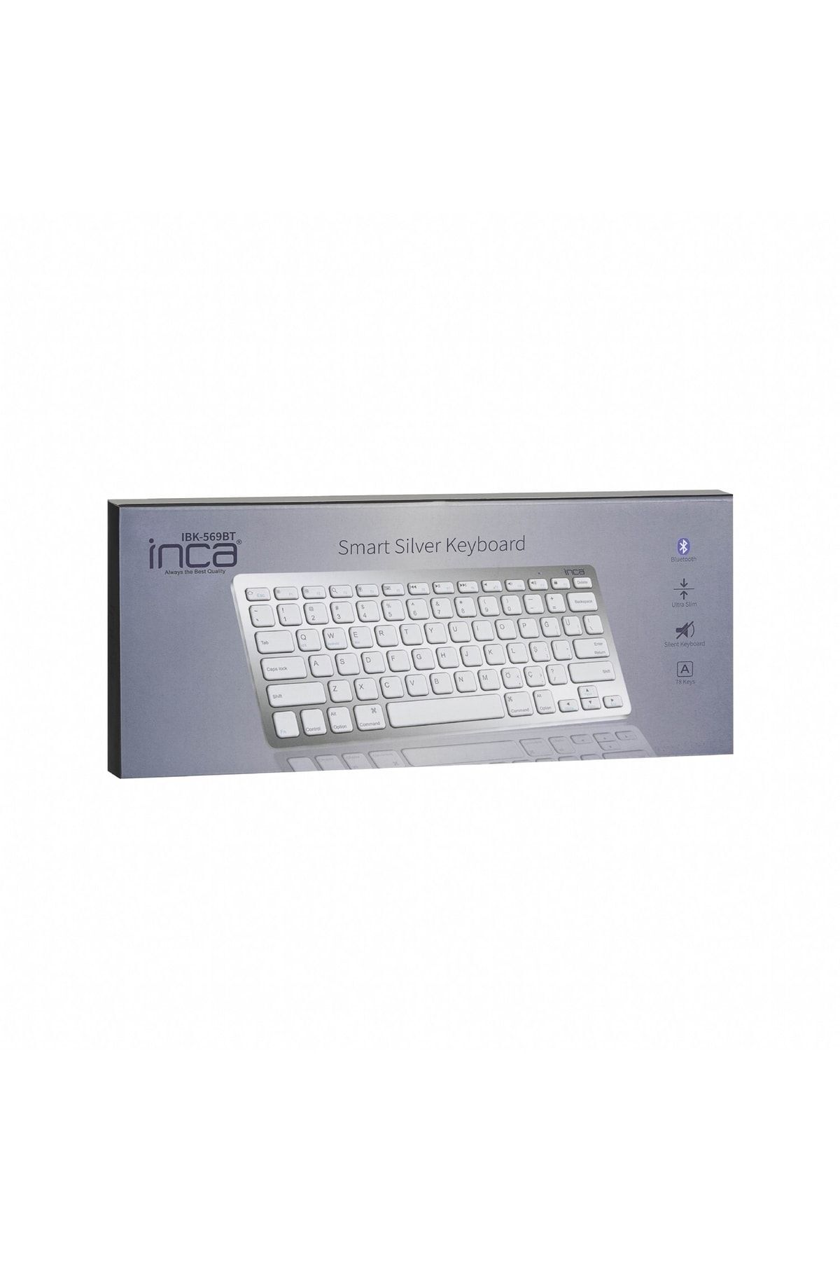 Ibk-569bt Bluetooth 3.0 Smart Silver Keyboard 6