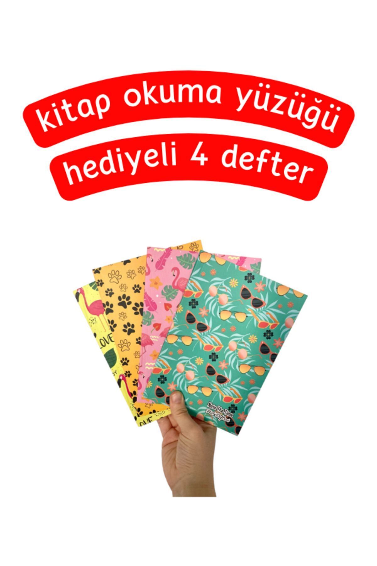 Pembe Pasaj-Colorful Figured Notebook Set of 4 1