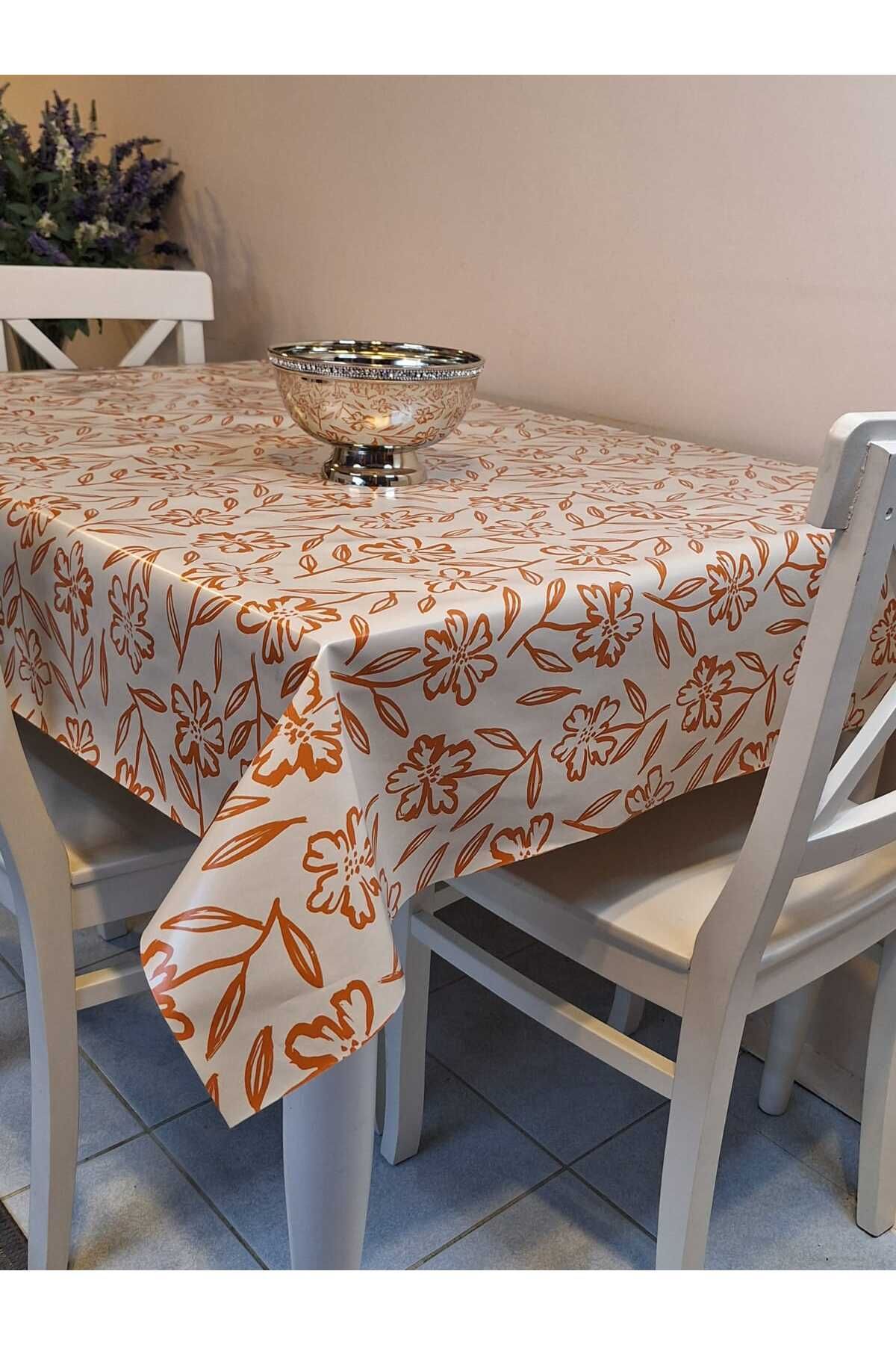 Başak Ev Tekstili-Patterned FiberPvcOilcloth - Wipeable Table Cloth 3