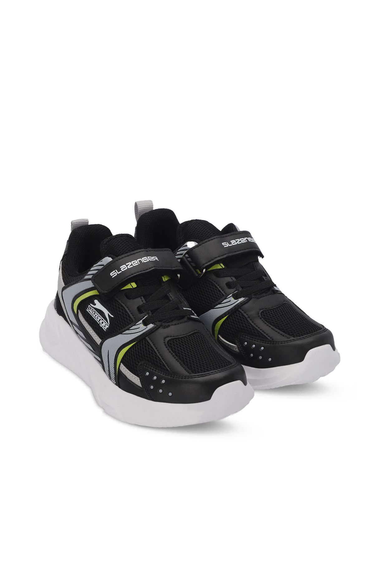 کفش کتانی بچه گانه KENDALL یونیسکس مشکی/سفید Slazenger