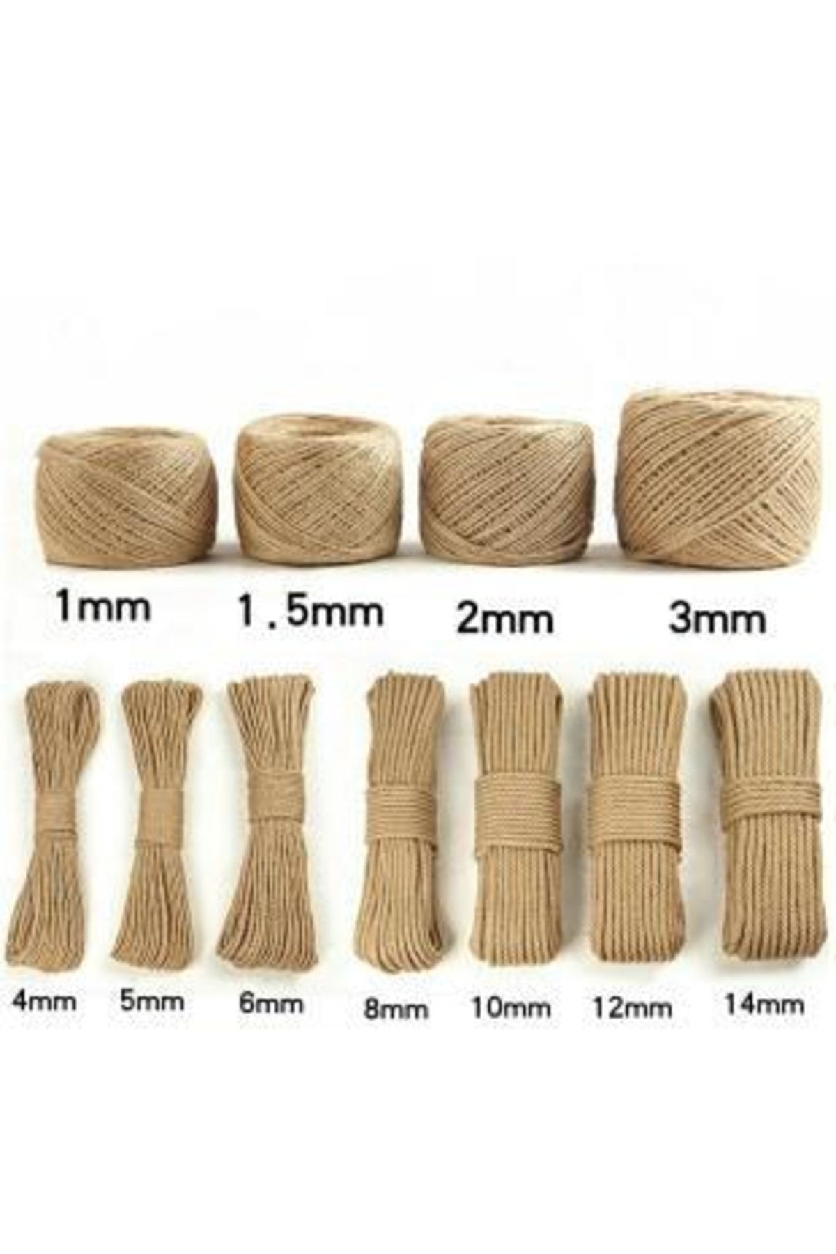 Genel Markalar 4mm 50 Mt Jüt Halat ,hobi,kendir,ip Dekoratif