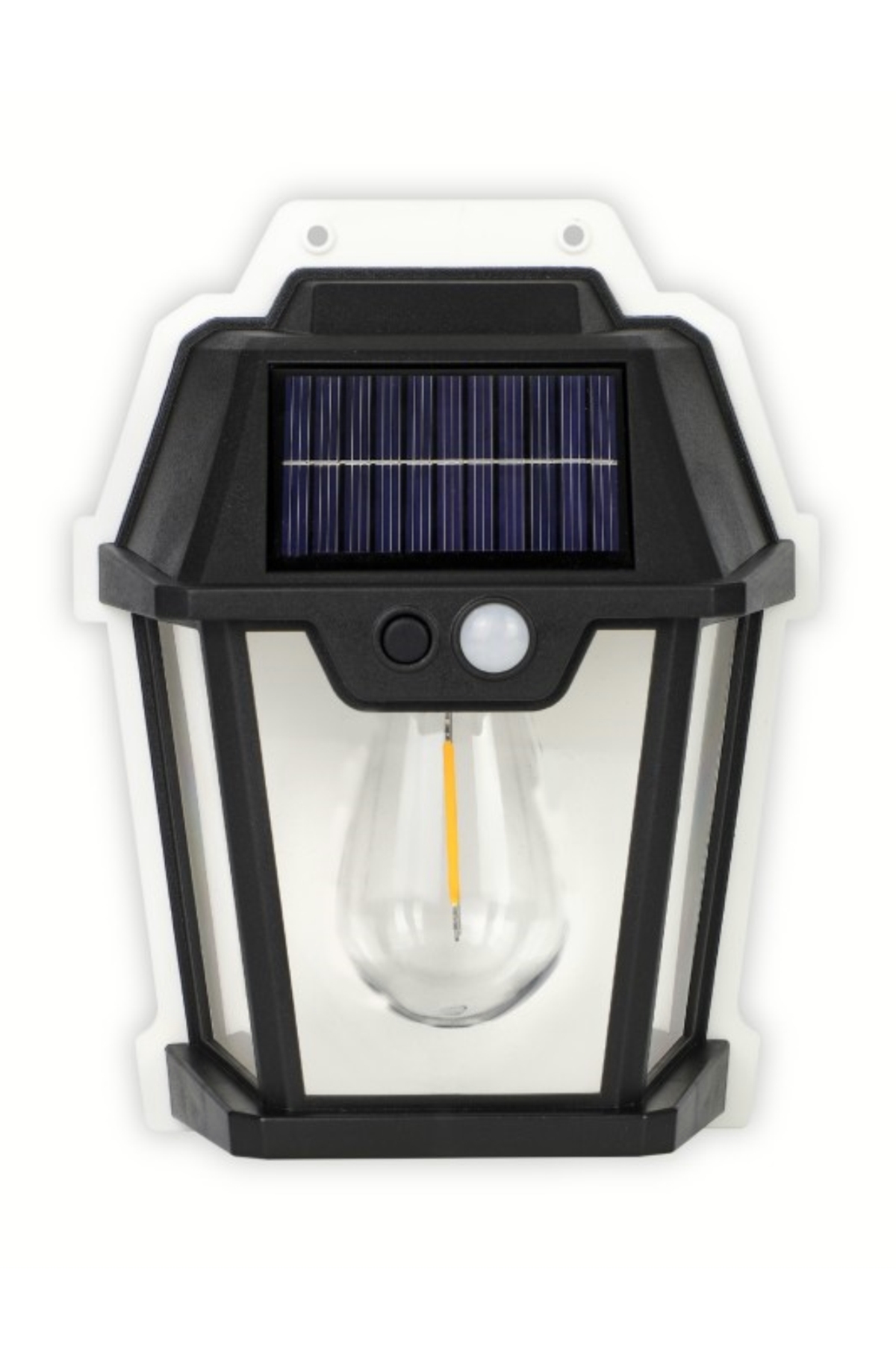 usin Sensörlü Rustik Tip Güneş Enerjili Bahçe Ev Balkon Teras Aydınlatması Lambası Solar Aplik Armatür