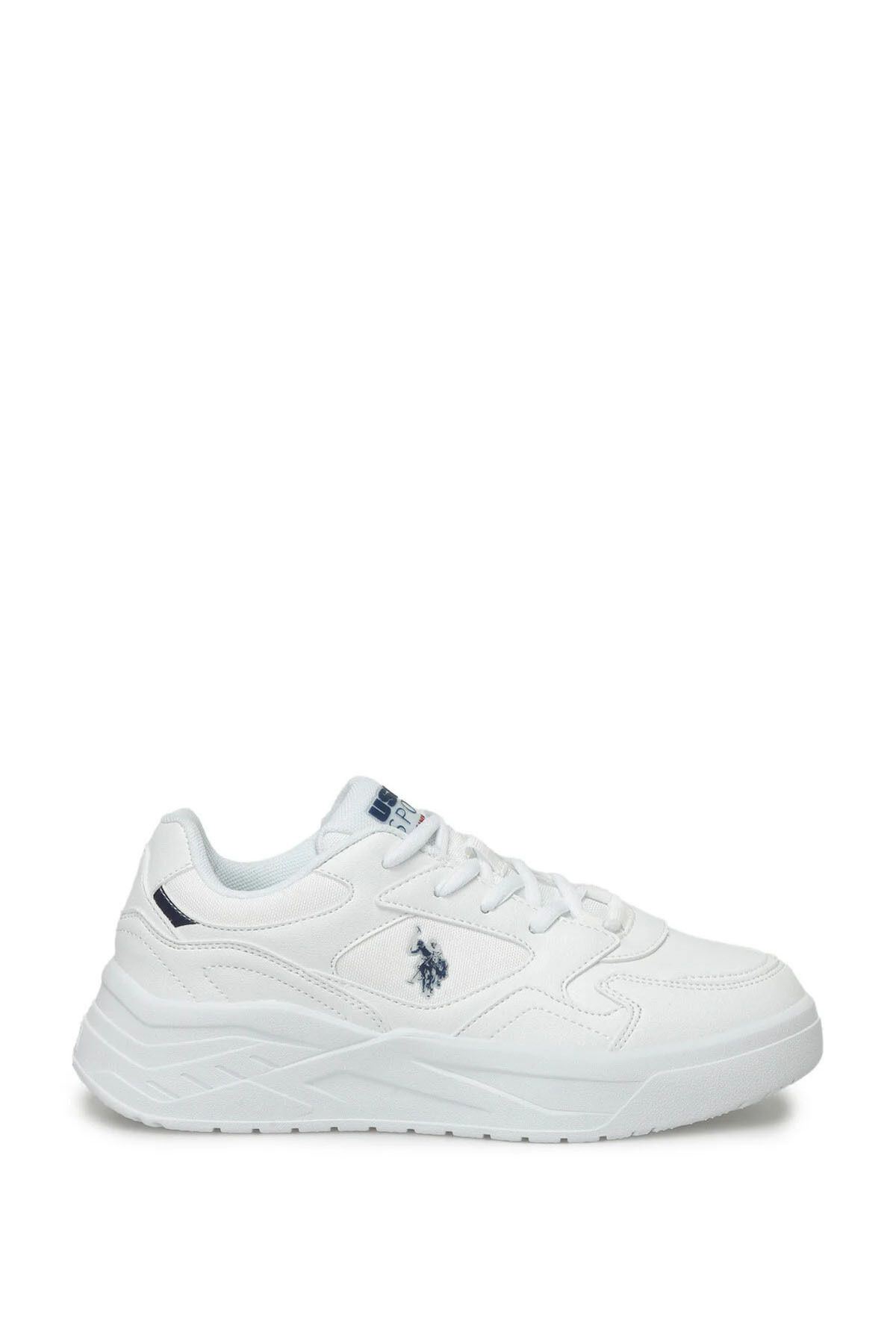 U.S. Polo Assn. یو اس پولو اسنیکر زنانه Martha 4Fx سفید - نیروی دریایی اورجینال - تصویر 1