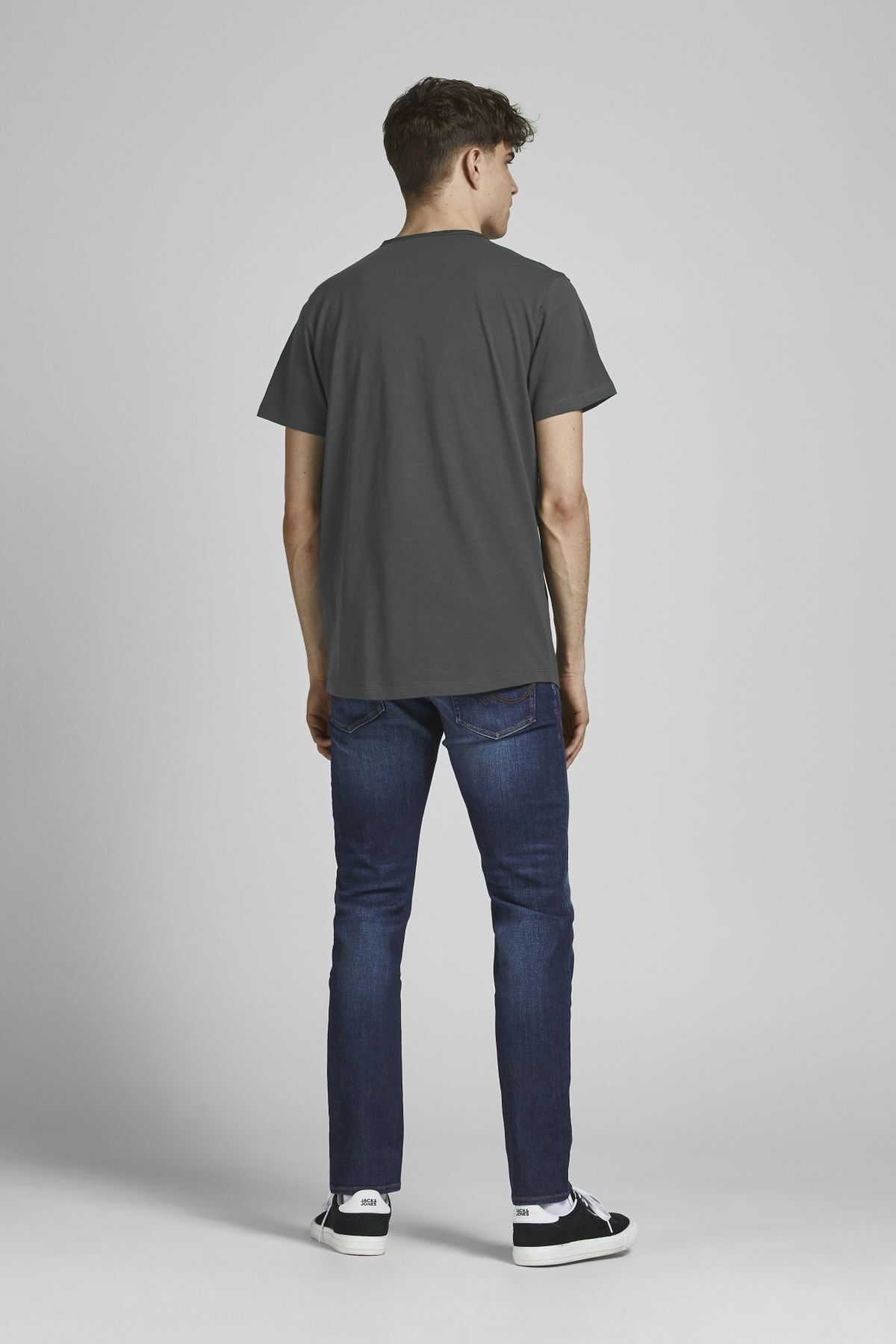 تی شرت مشکی مردانه سیاه Jack Jones جیباشر او یقه اس نوس Jack & Jones
